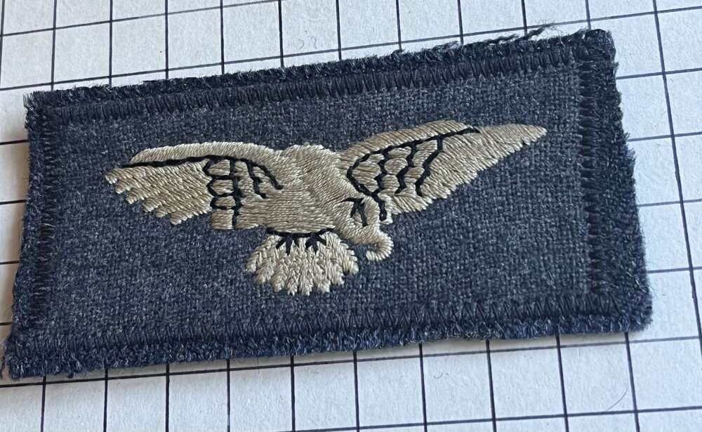 cWW2 Royal Air Force (RAF) Albatross Eagle Arm Cloth Badge
