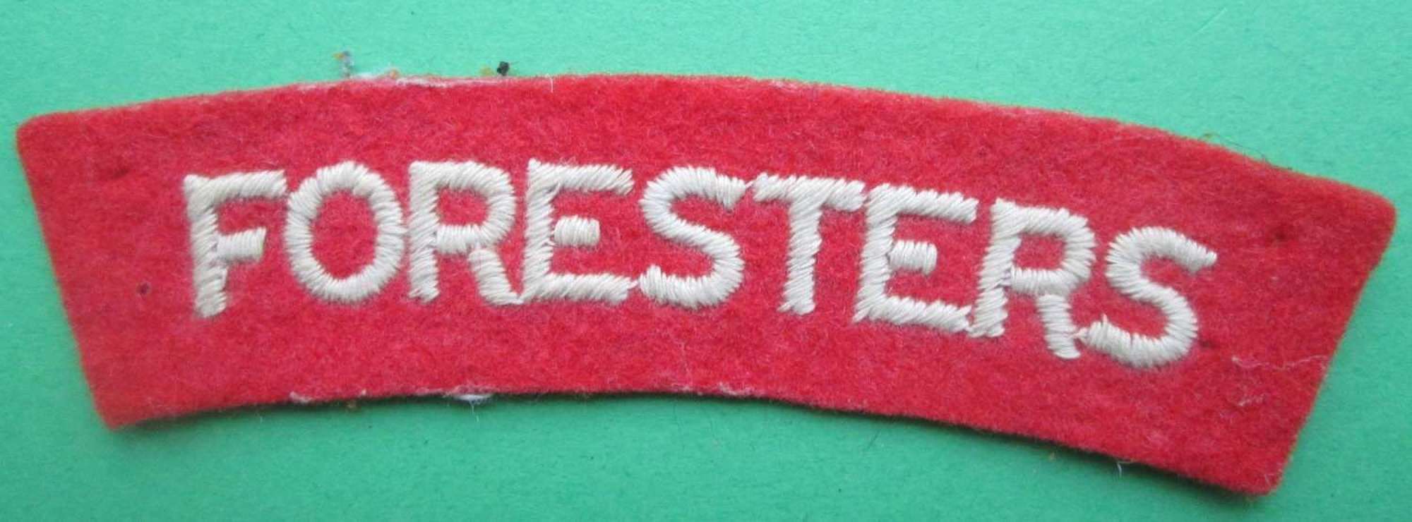 A FORESTERS SHOULDER TITLE