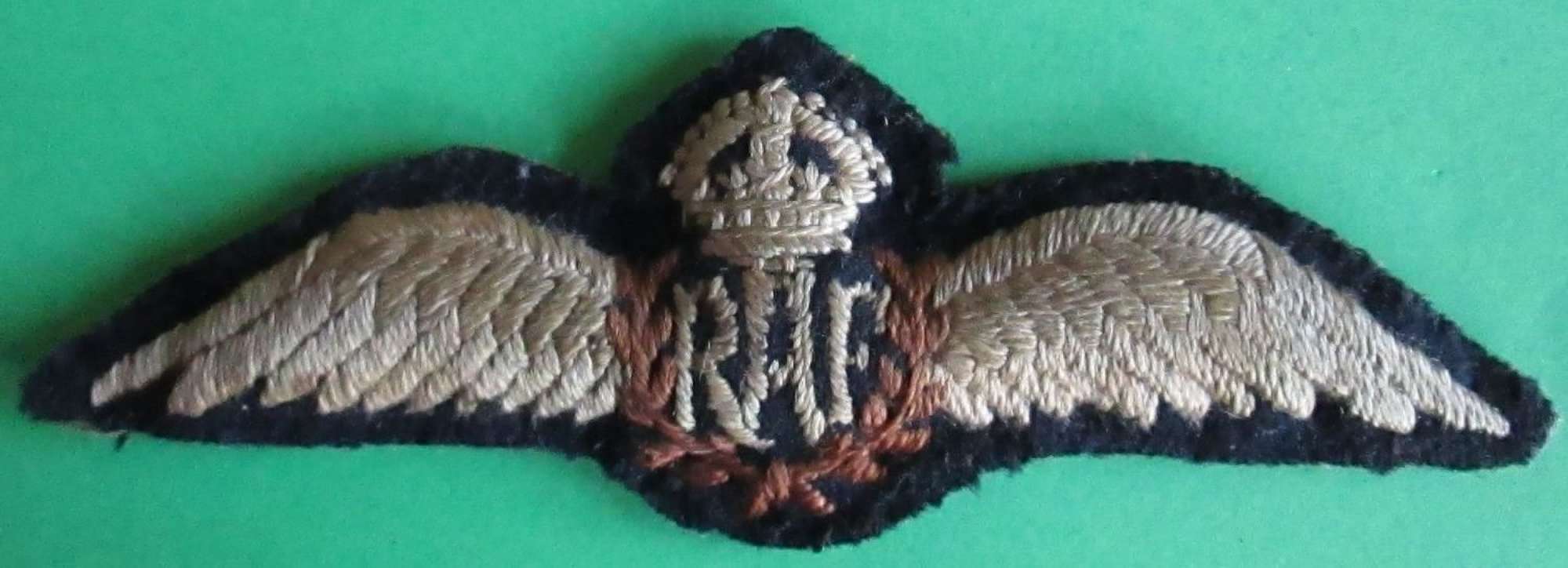 A GOOD PRE WWII PERIOD PADDED RAF PILOTS WING