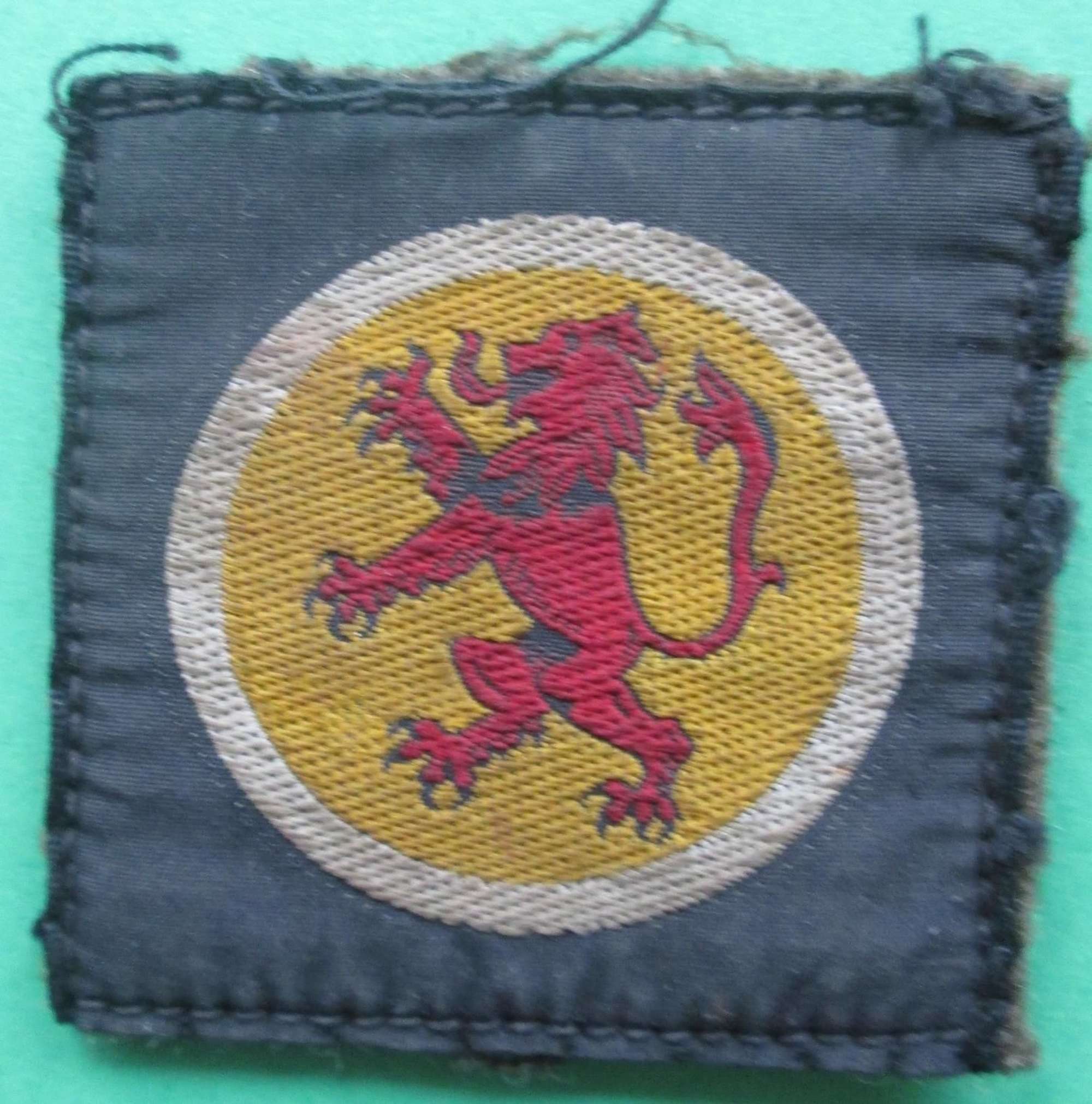 A GOOD USED 15TH SCOTTISH DIVISION FORMATION PATCH