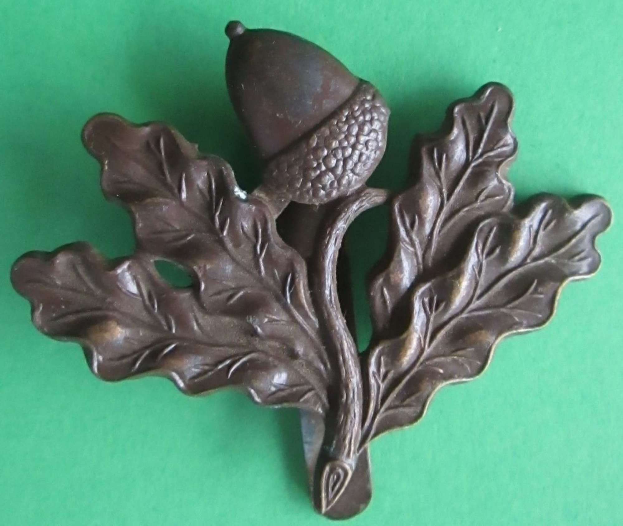A SOUTH NOTTINGHAM HUSSARS BRONZED OTHER RANKS CAP BADGE