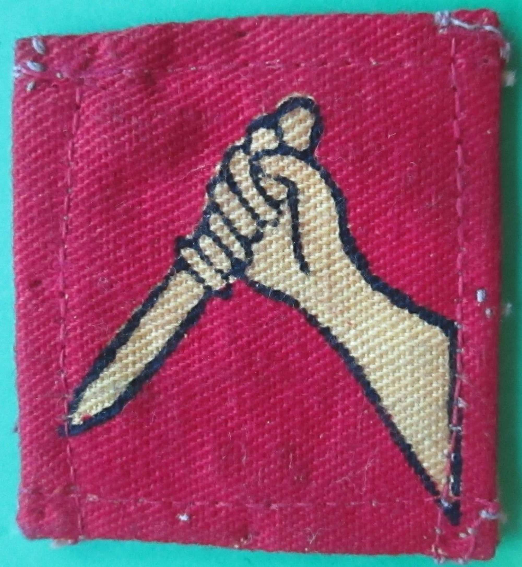 A WWII 19th INDIAN DIVISION FORMATION PATCH