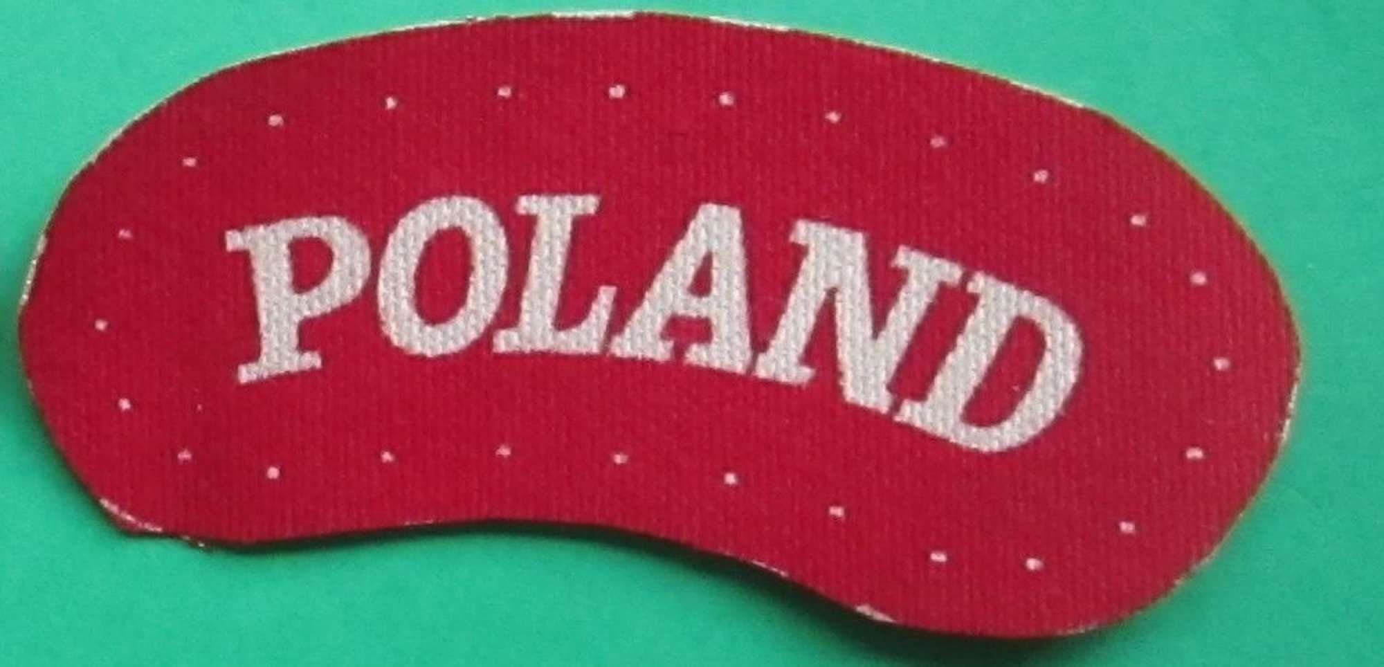 A WWII PRINTED POLISH SHOULDER TITLE