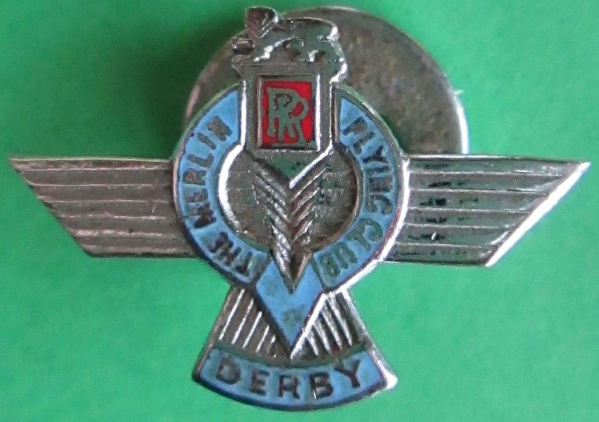 A GOOD EARLY EXAMPLE OF THE MERLIN FLYING CLUB BADGE