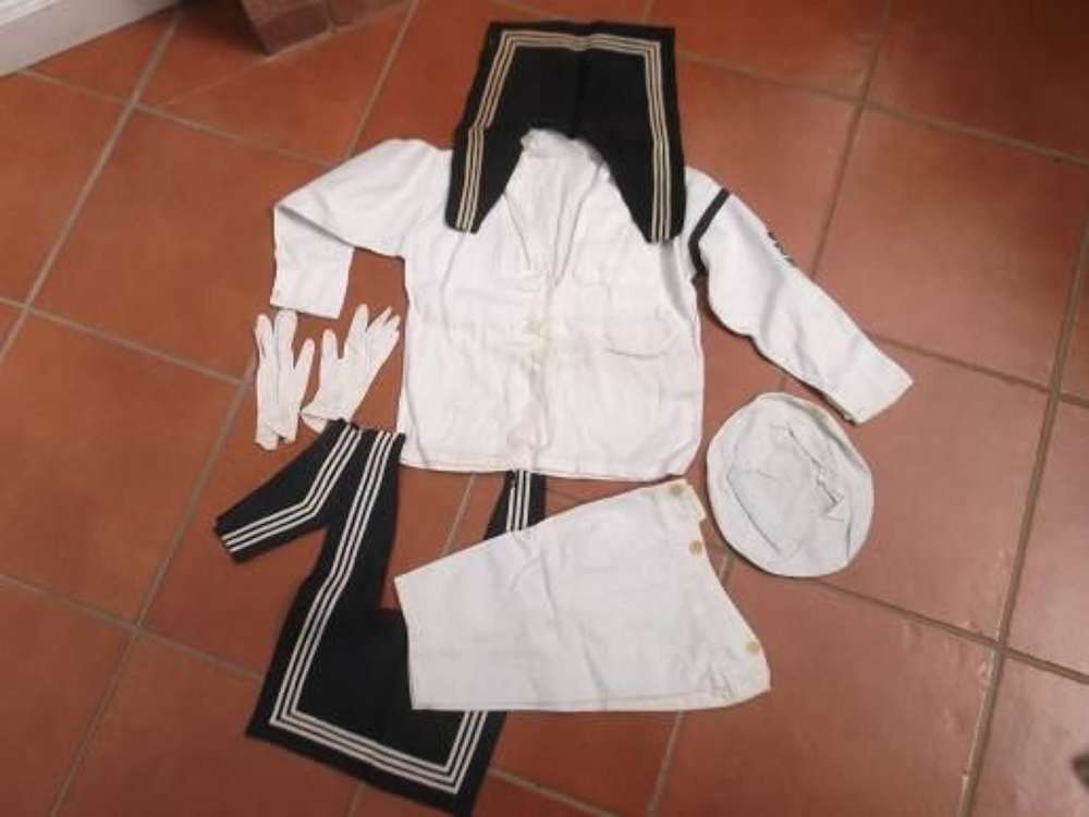 Edwardian child's Royal Navy Uniform