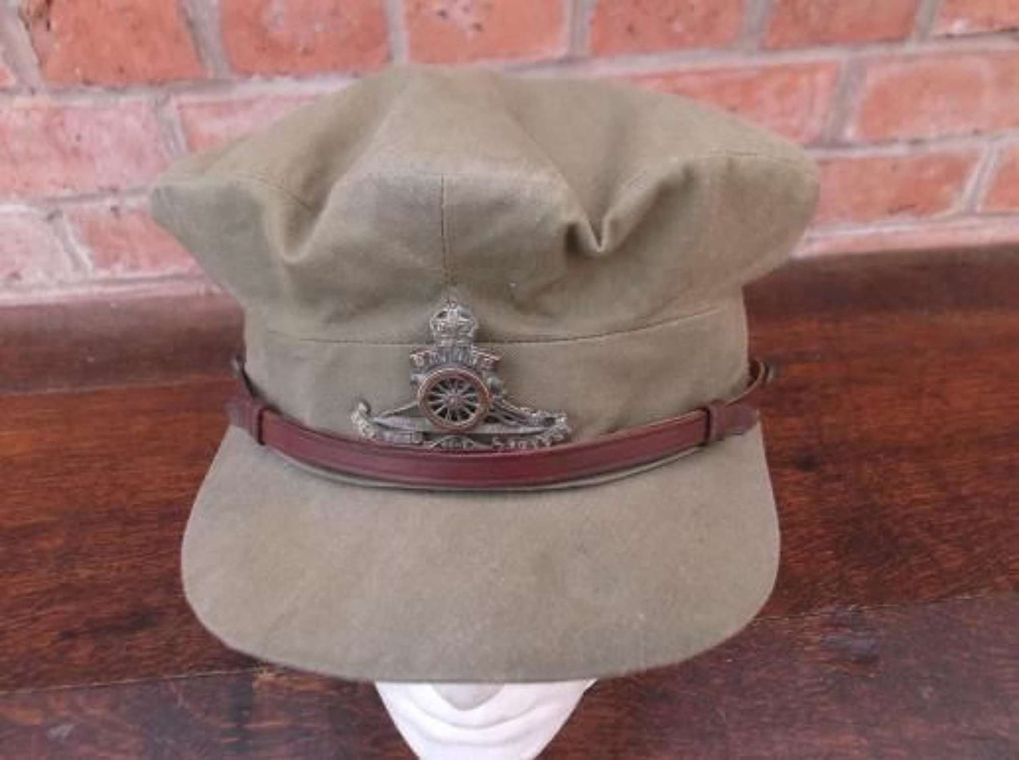 WW1 BRITISH OFFICERS FLOPPY STYLE KHAKI TRENCH CAP