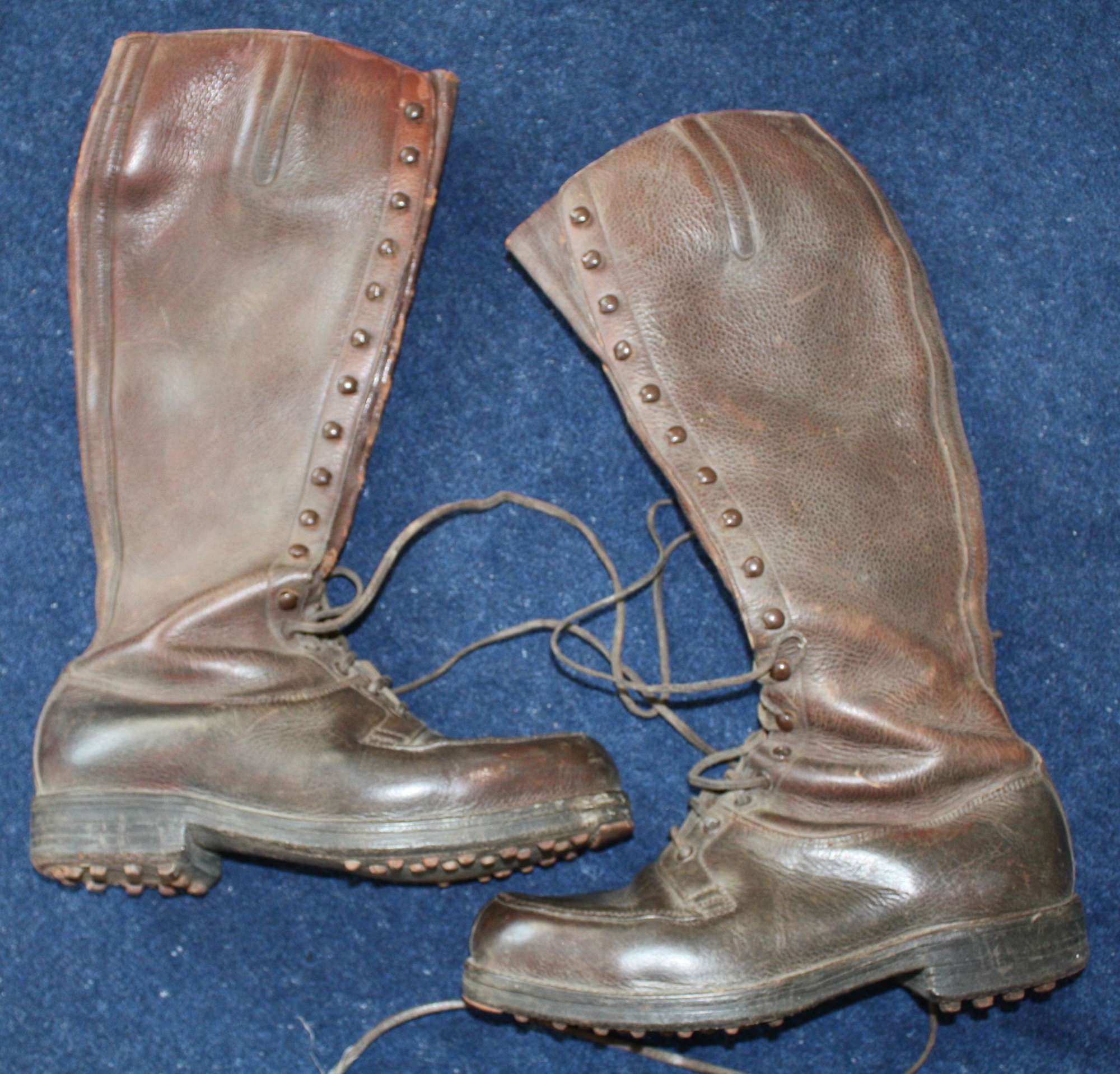 WW1 BRITISH ARMY OFFICERS LEATHER BOOTS