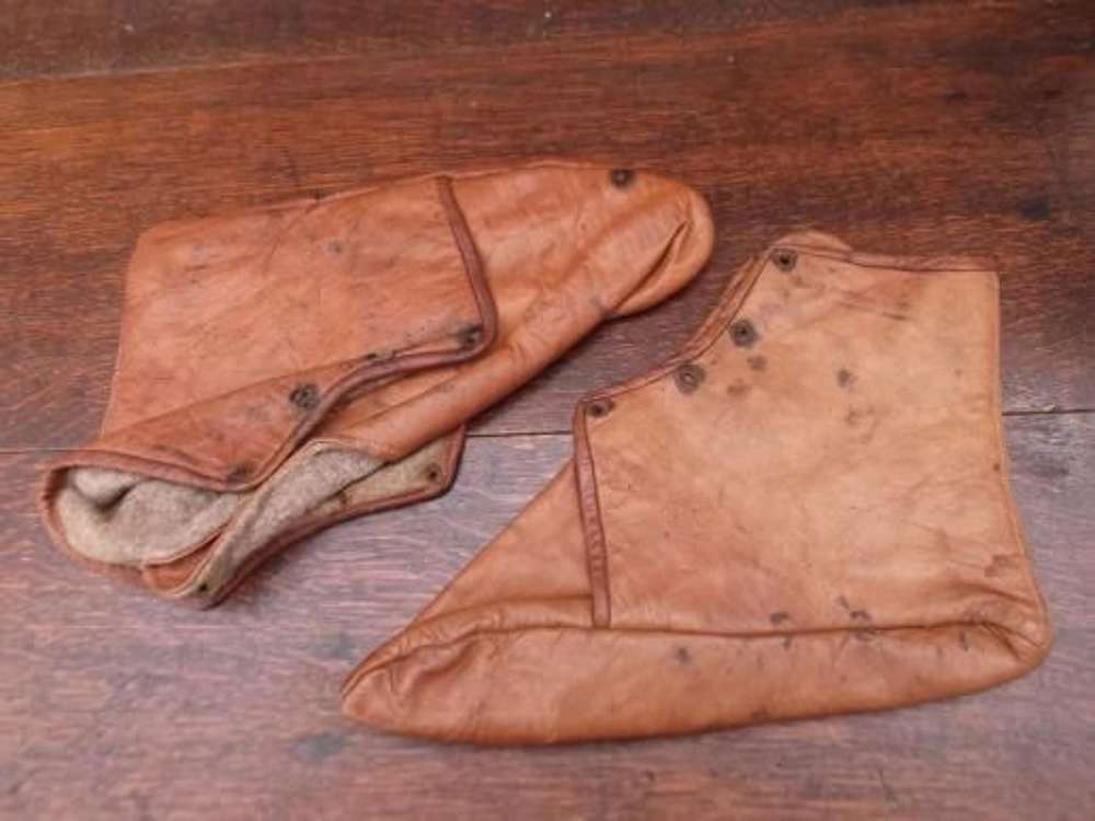 BRITISH LEATHER RNAS (NAVY) OVER SHOES/ BOOTS