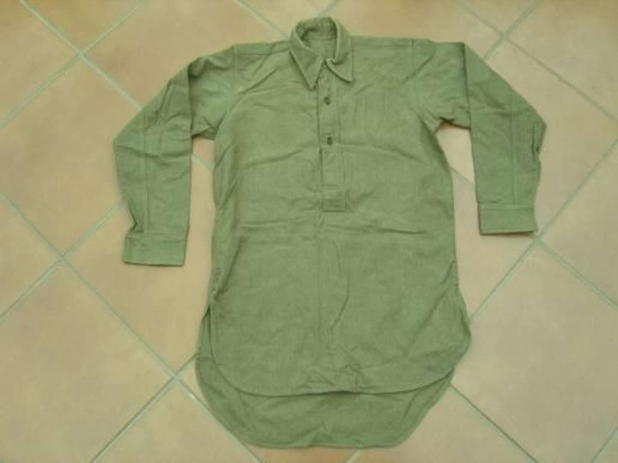 WW2 unissued Other Ranks service dress khaki shirt.