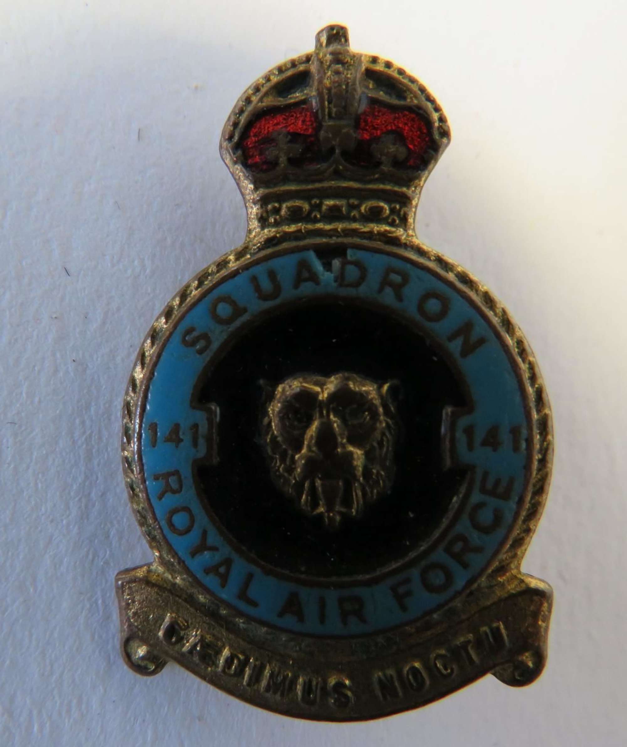 Royal Air Force 141 Squadron Battle of Britain Lapel Badge Circa 1940
