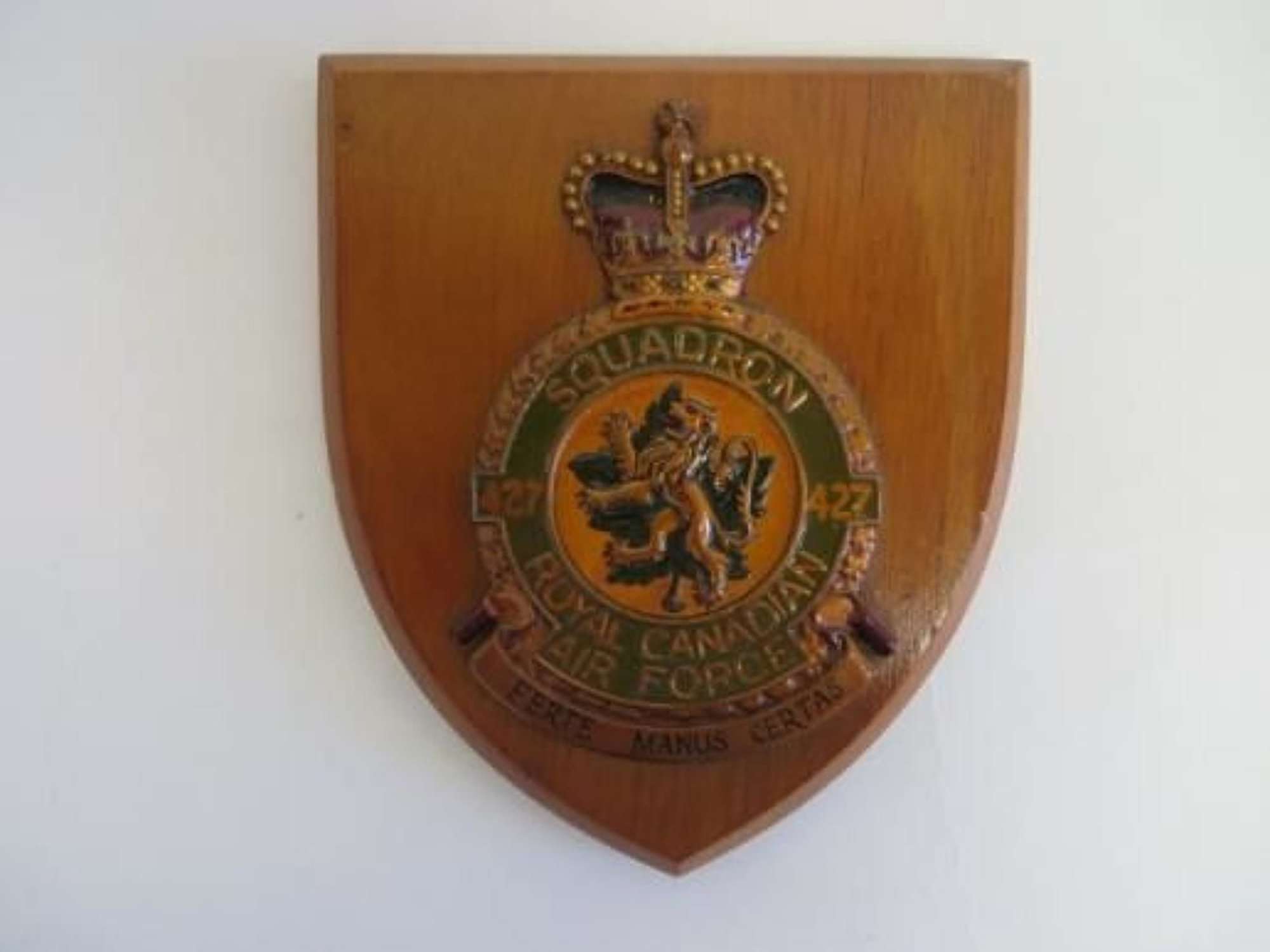 Post 1953 427 Squadron R.C.A.F Wall Plaque