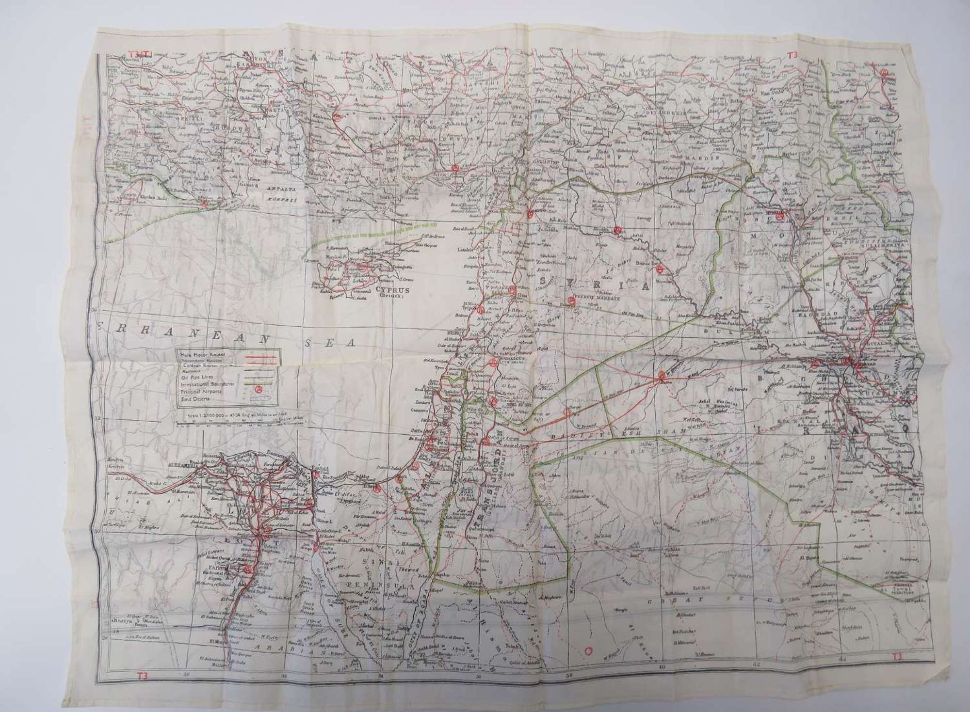 Suez Period Silk Escape Map