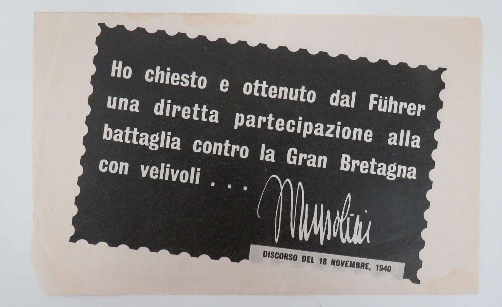 WW 2 Italian Propaganda Leaflet I 11