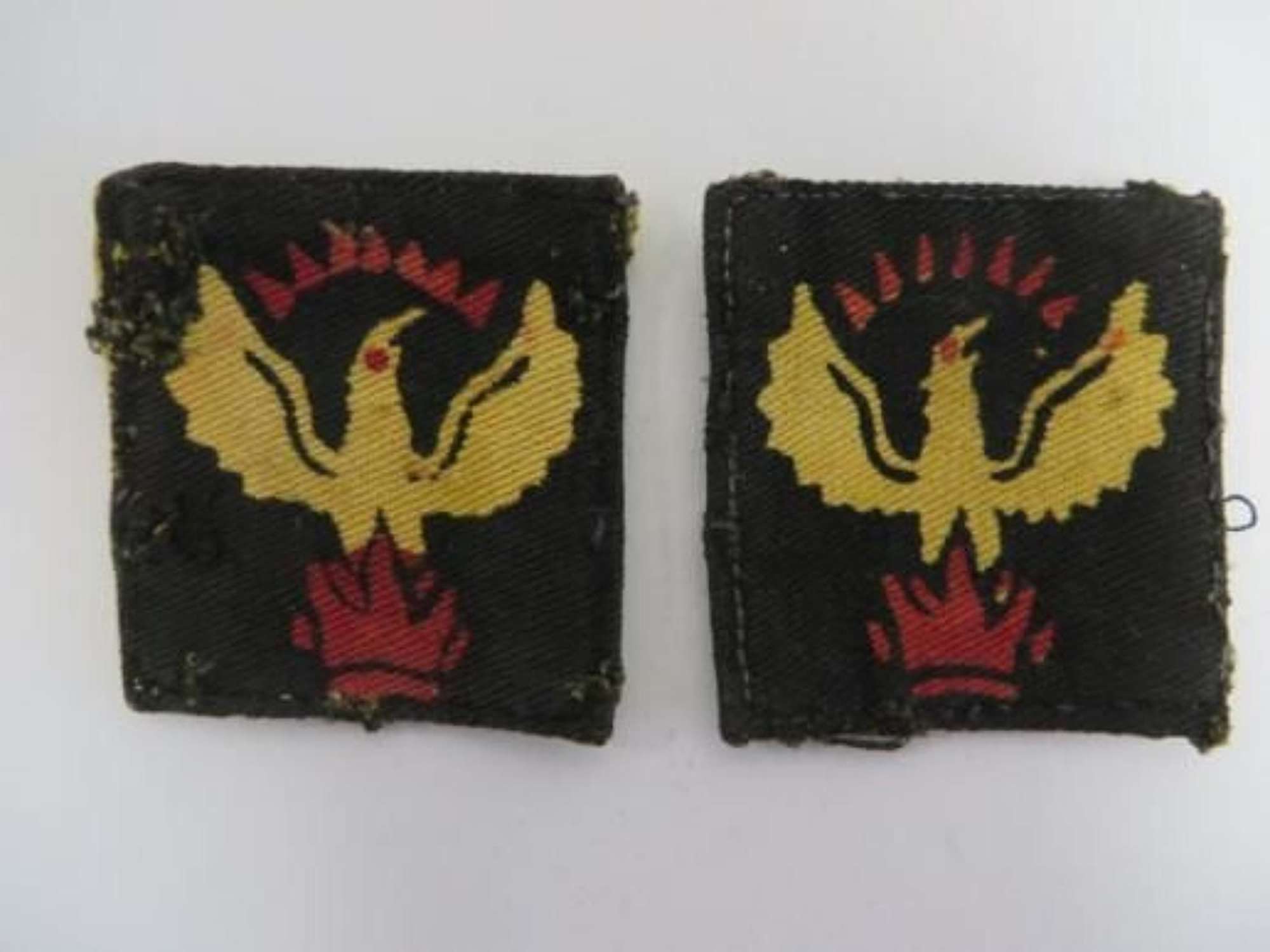 Pair of 105th Madras Line of Communication Formation Badges