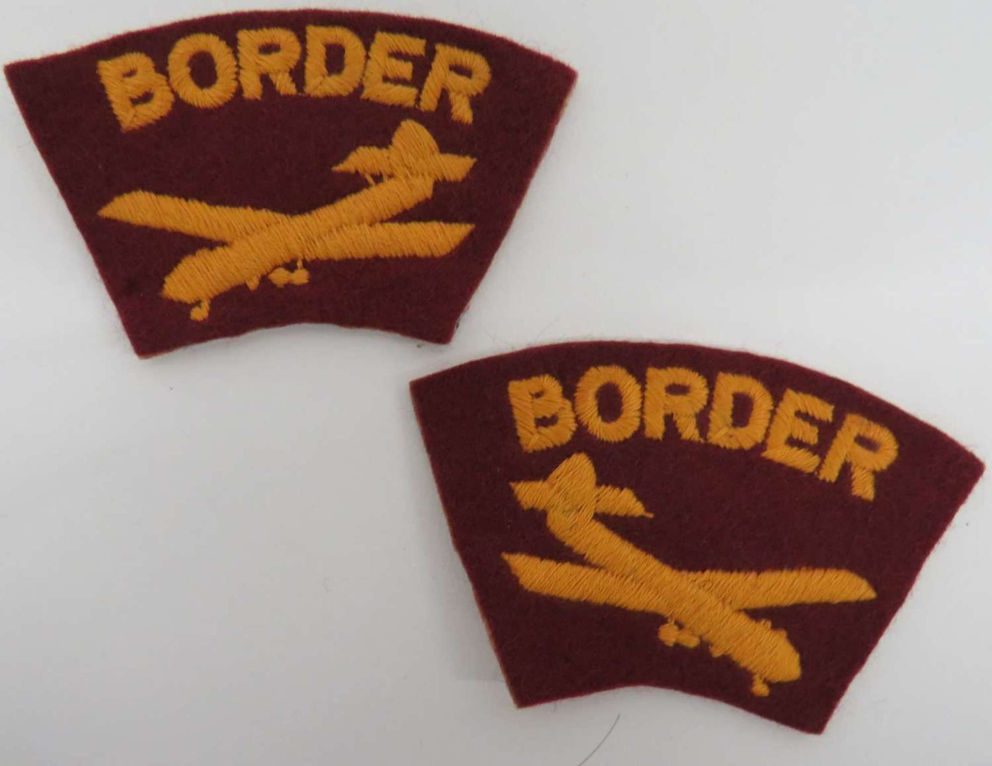 Pair of Post WW 2 Border Regiment Titles
