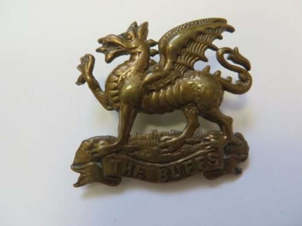 Edwardian The Buffs Cap Badge