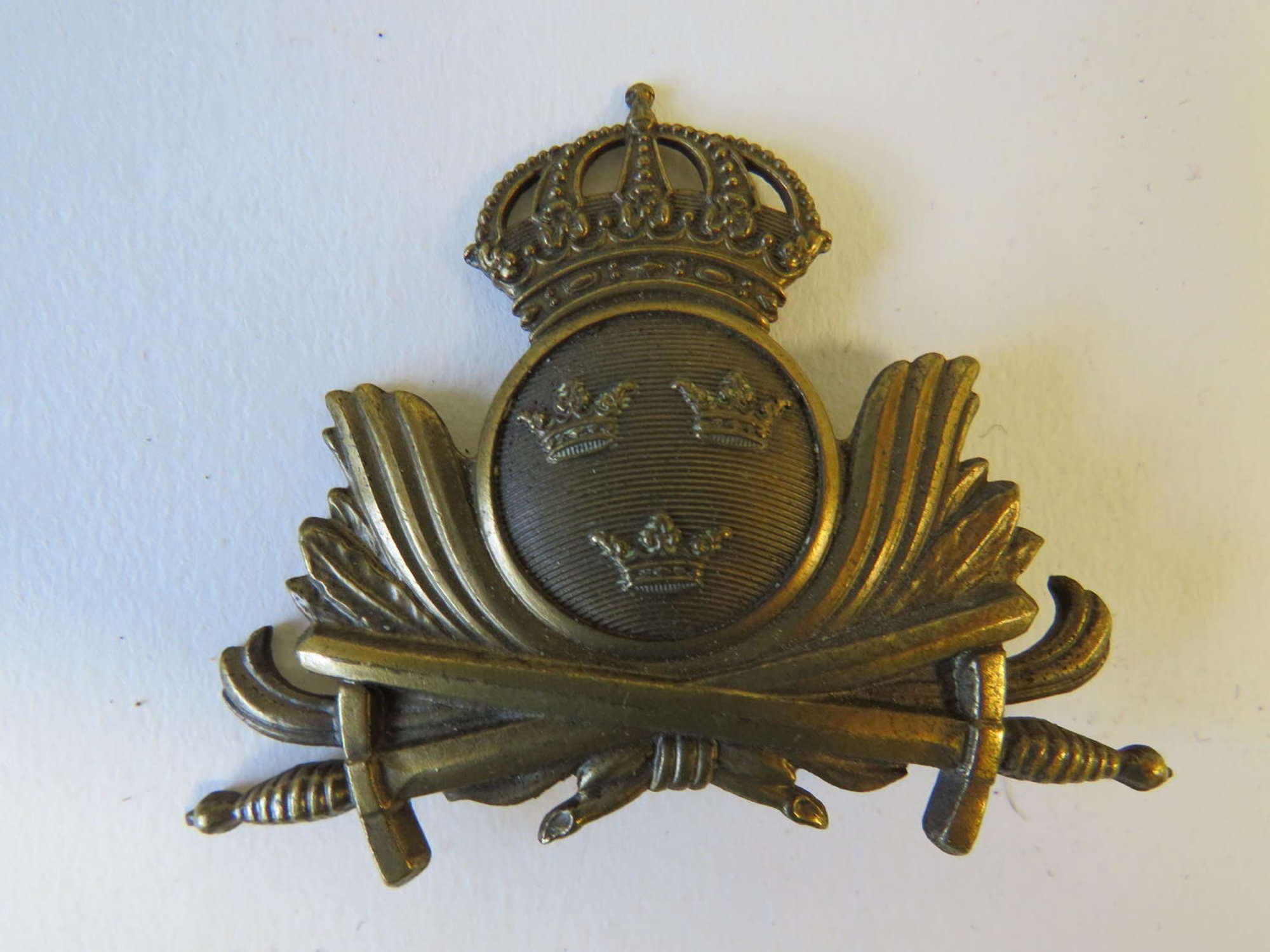 Swedish Officers Cap Badge