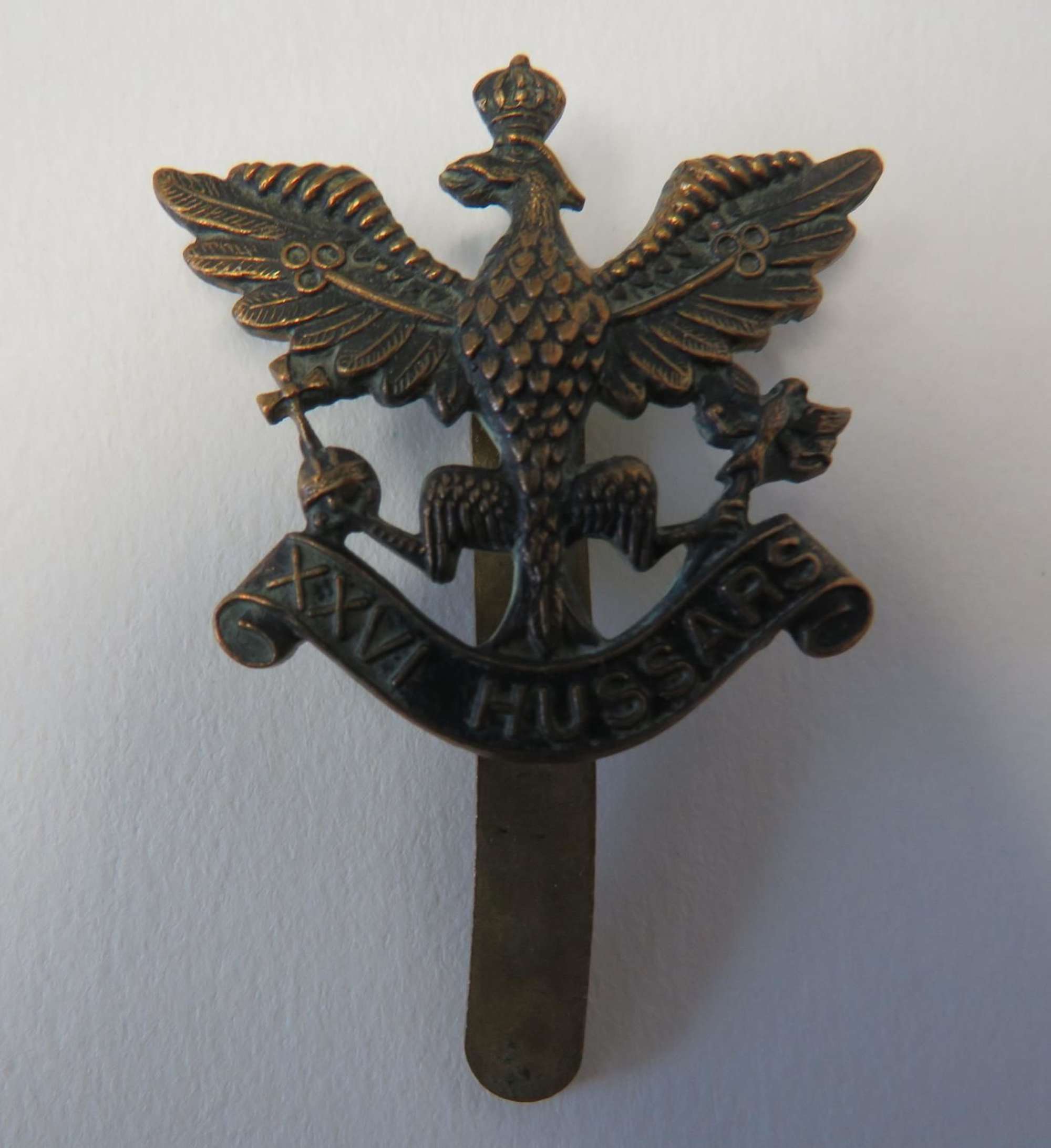 War Raised 26th Hussars Cap Badge