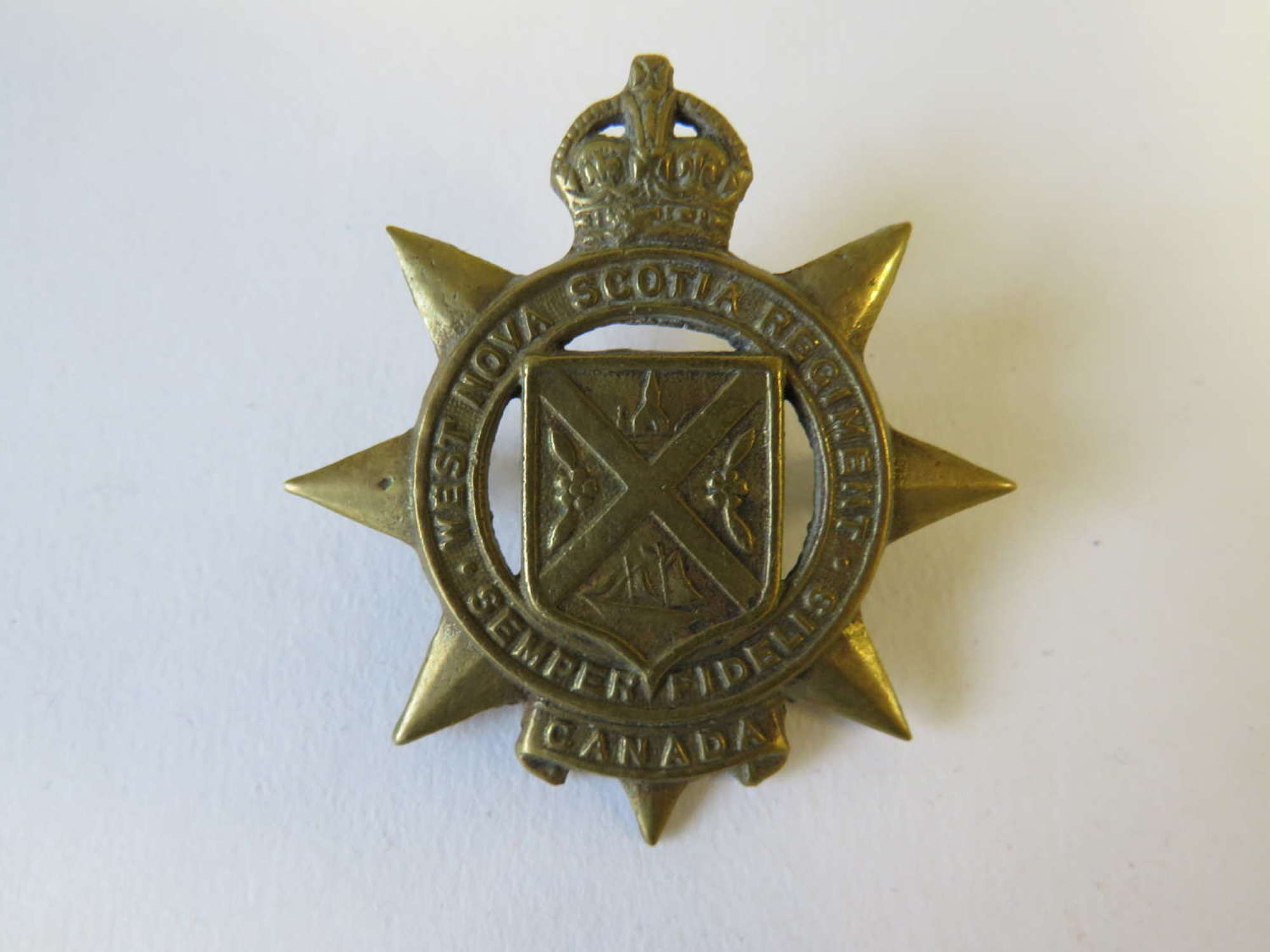 West Nova Scotia Canadian Cap Badge
