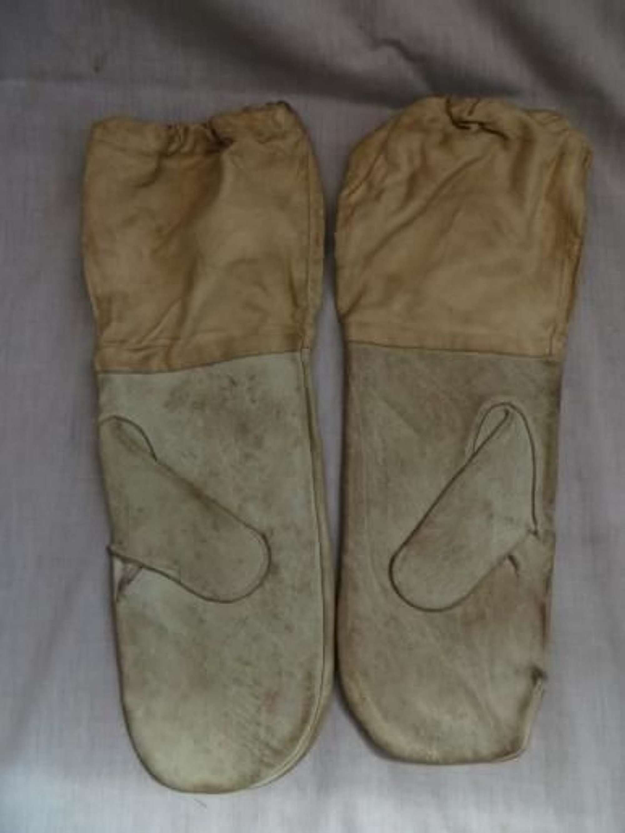 Pair 1941 Dated British Ski Gloves