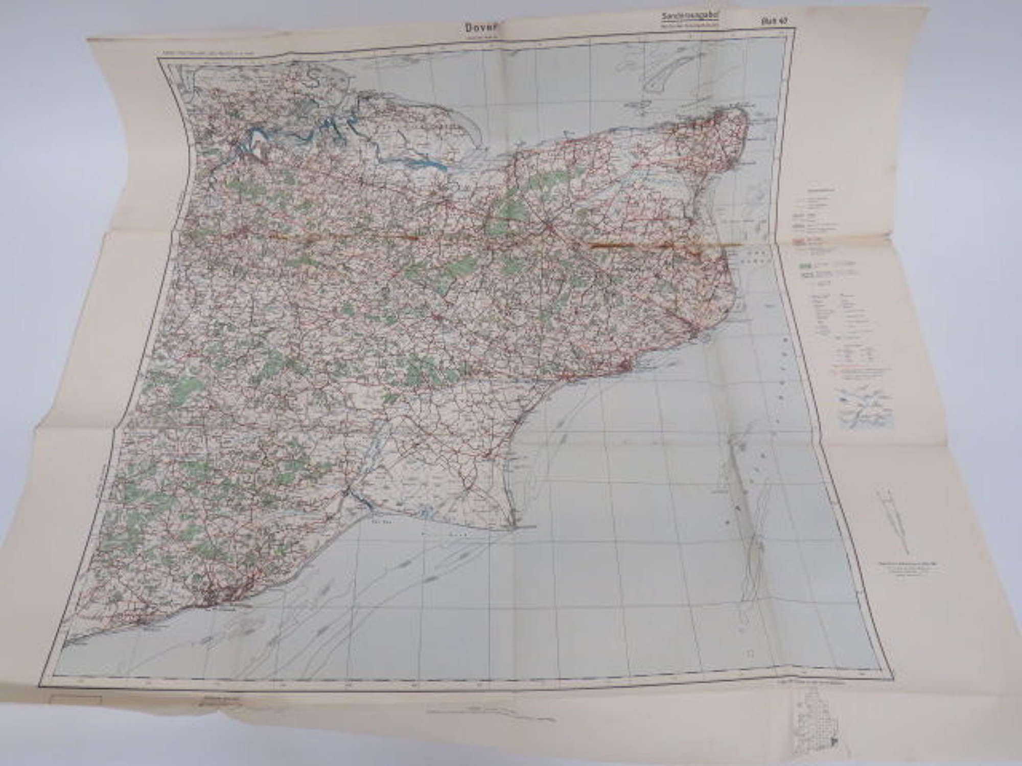 WW 2 German Invasion Map of Dover