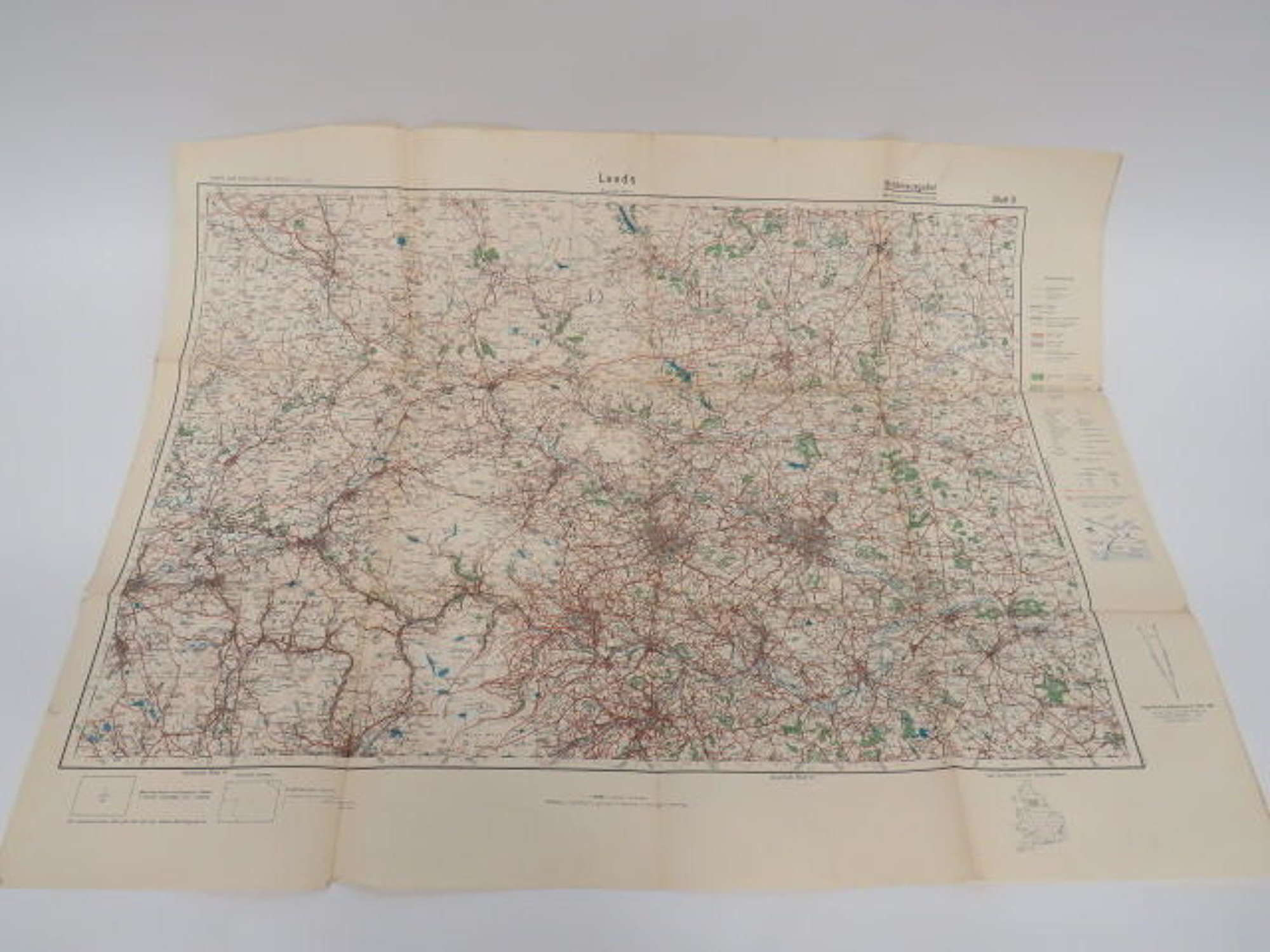WW 2 German Invasion Map of Leeds