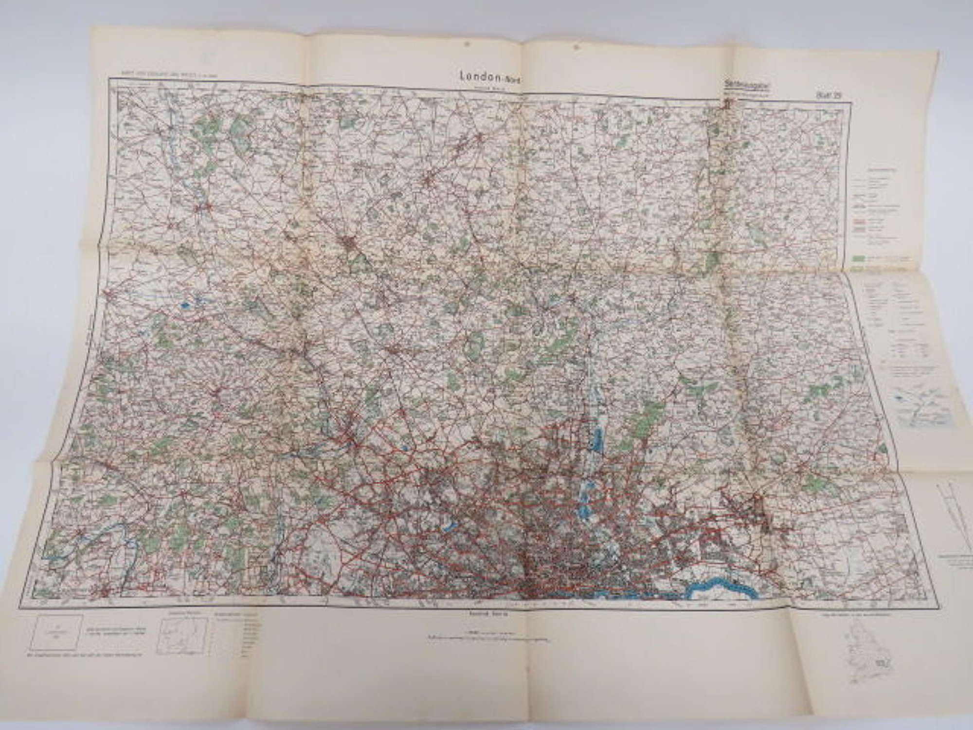 WW 2 German Invasion Map of North London