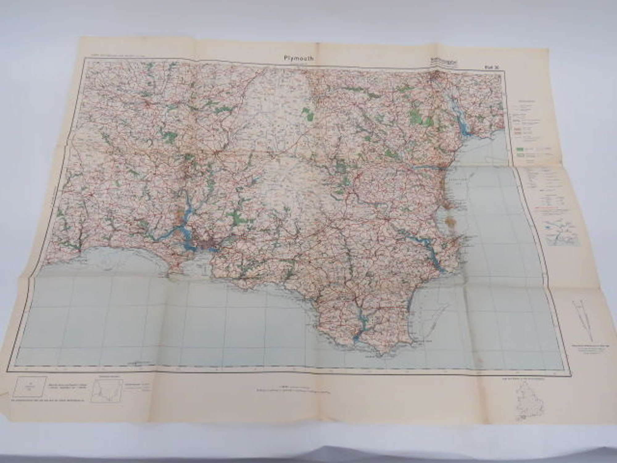 WW 2 German Invasion Map of Plymouth
