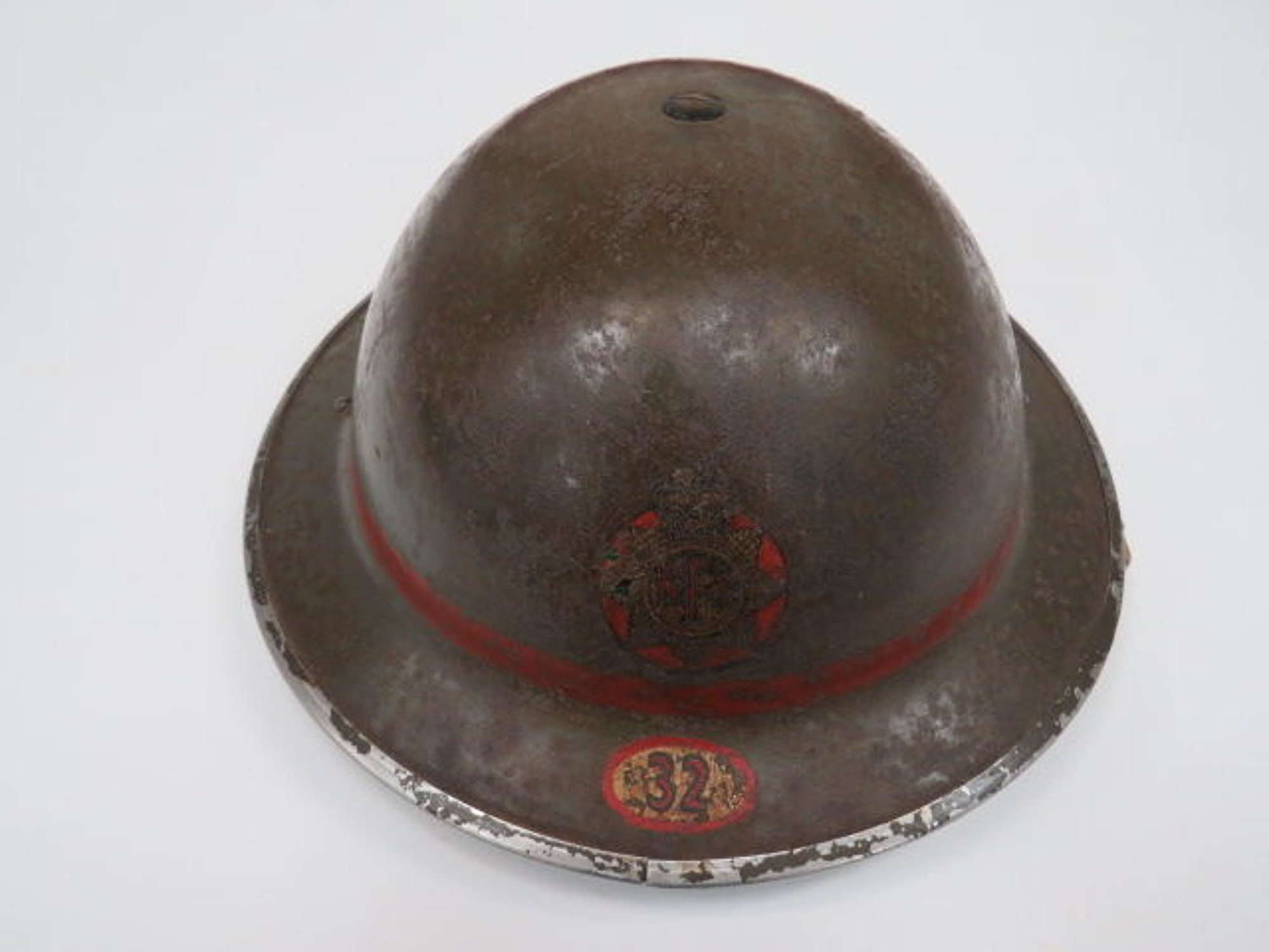 National Fire Service Woking Surrey 1939 Dated Helmet