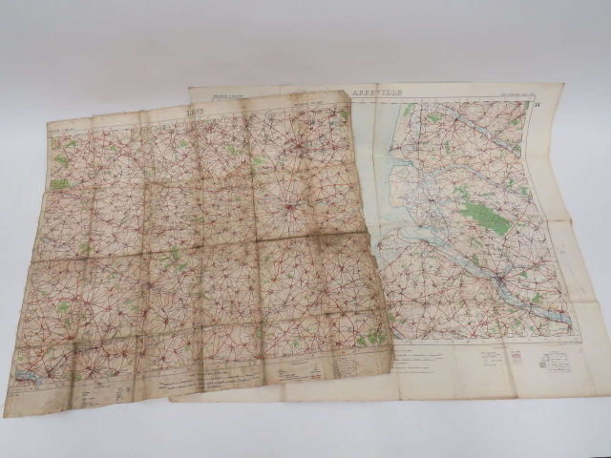 Two WW 1 Maps of France