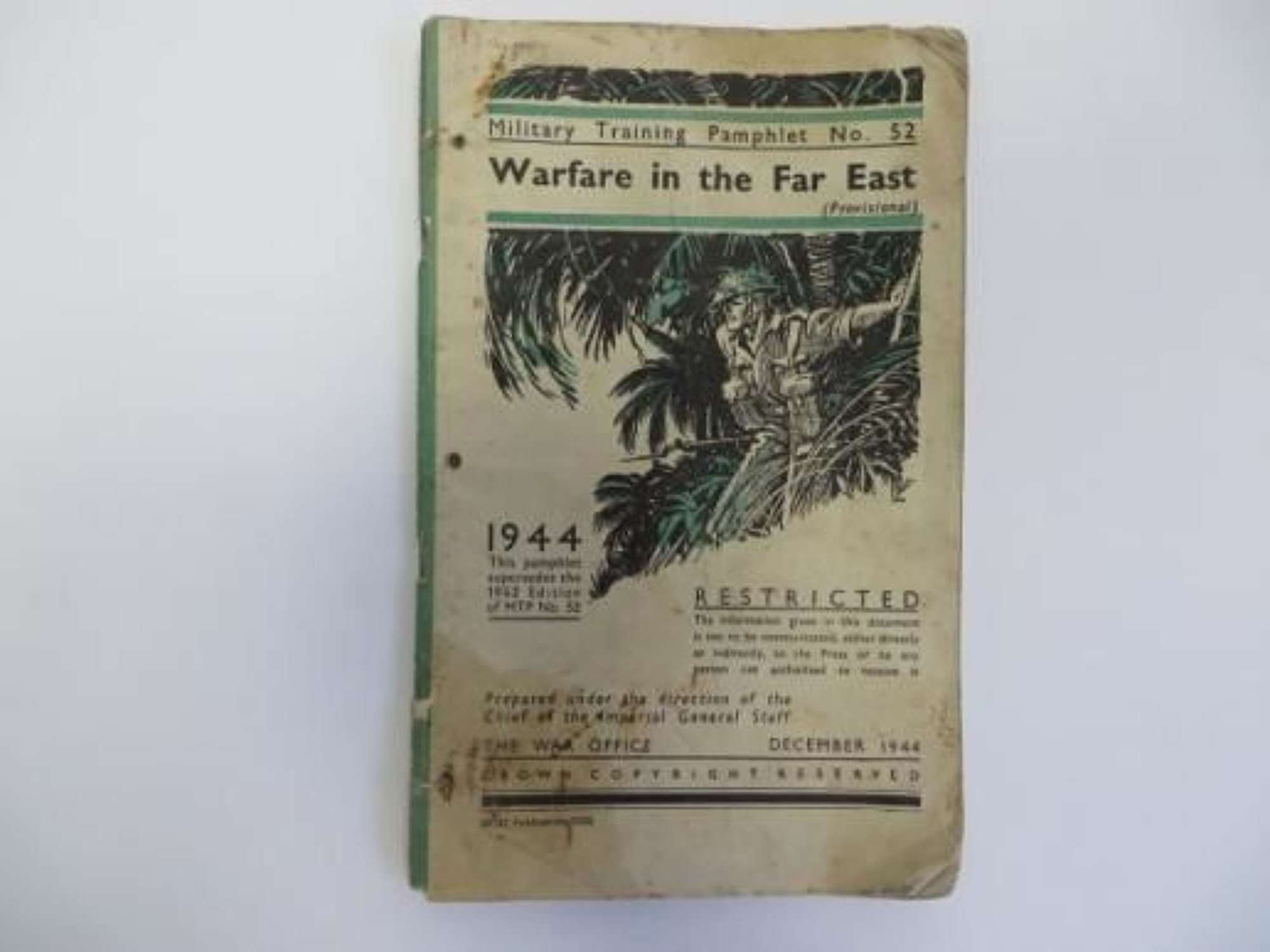 Rare 1944 Warfare in the Far East No52 Pamphlet
