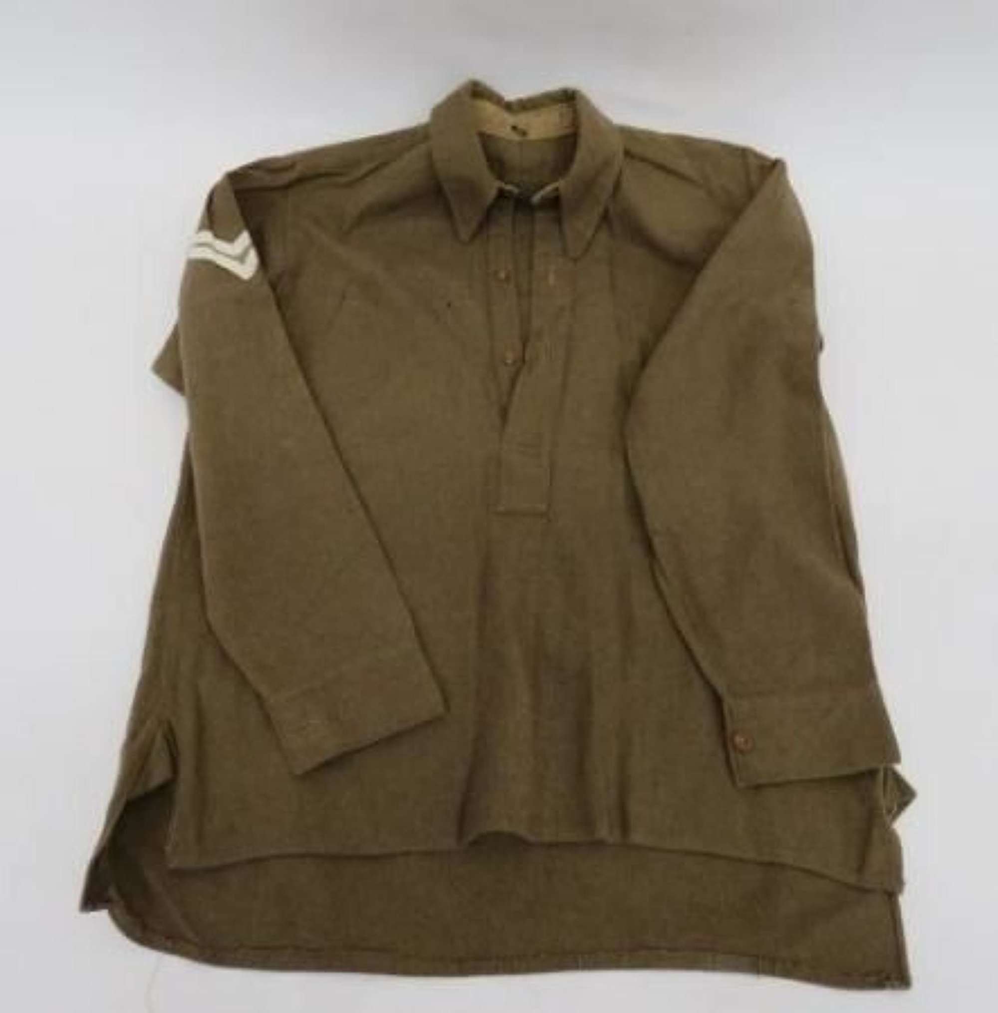 WW 2 Issue Army Other Ranks Half Front Collared Shirt