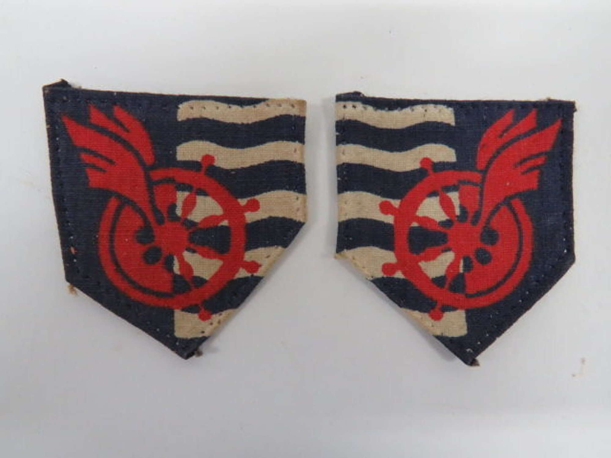 Facing Pair of Royal Engineers Movement Control Formation Badges