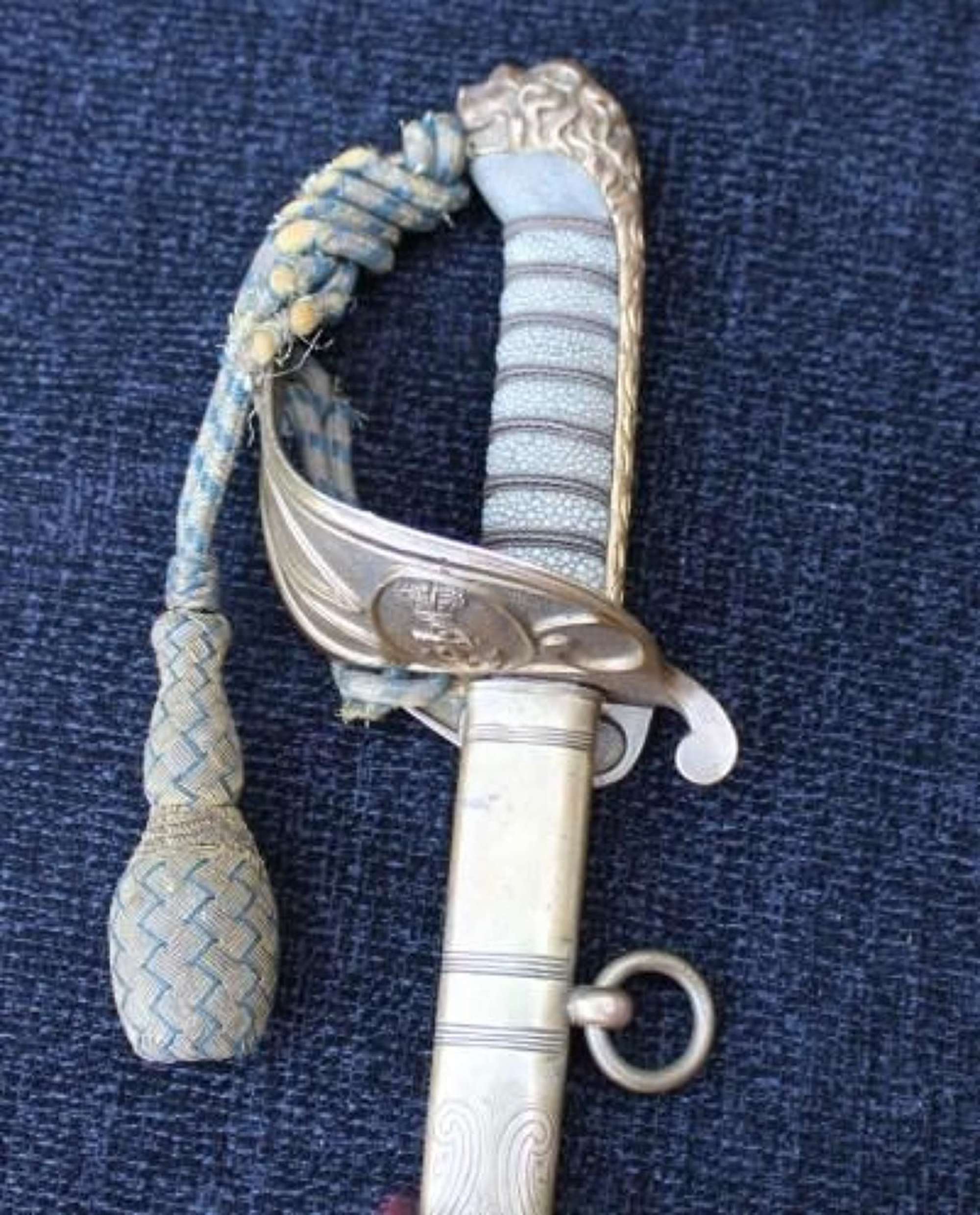 1827 Pattern Royal Navy Officers Sword Toledo Blade