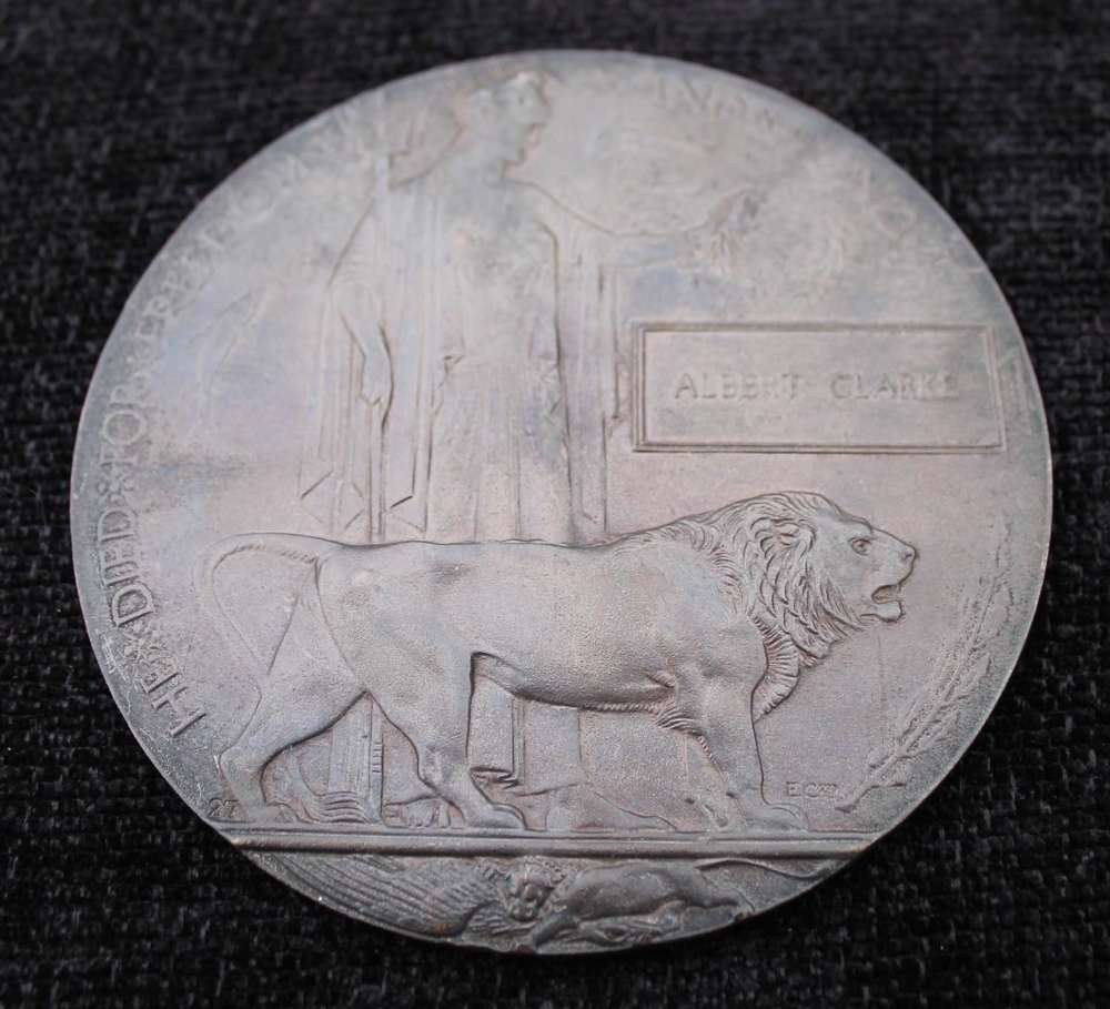 Great War Death Plaque "Clarke"