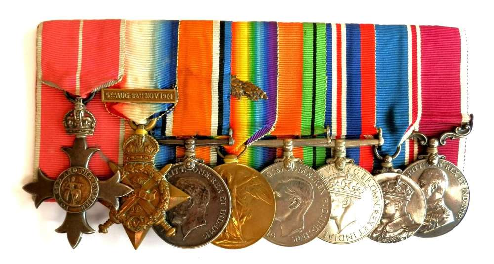 GROUP OF EIGHT. W 1st Class George Gilliam, R.E. & R.A.O.C.