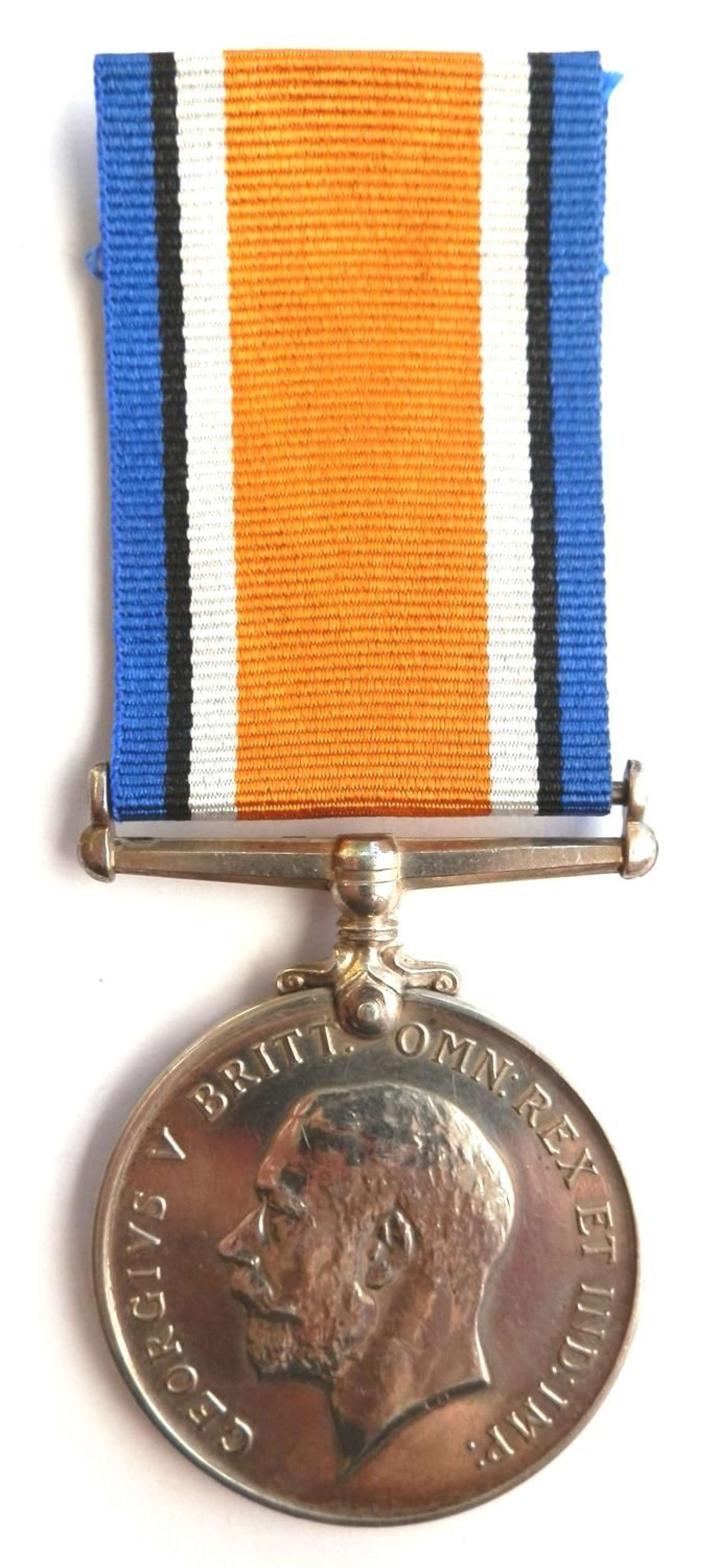 British War Medal. Pte. J. H. Castle 789TH (M.T.) Coy, A.S.C. DIED.
