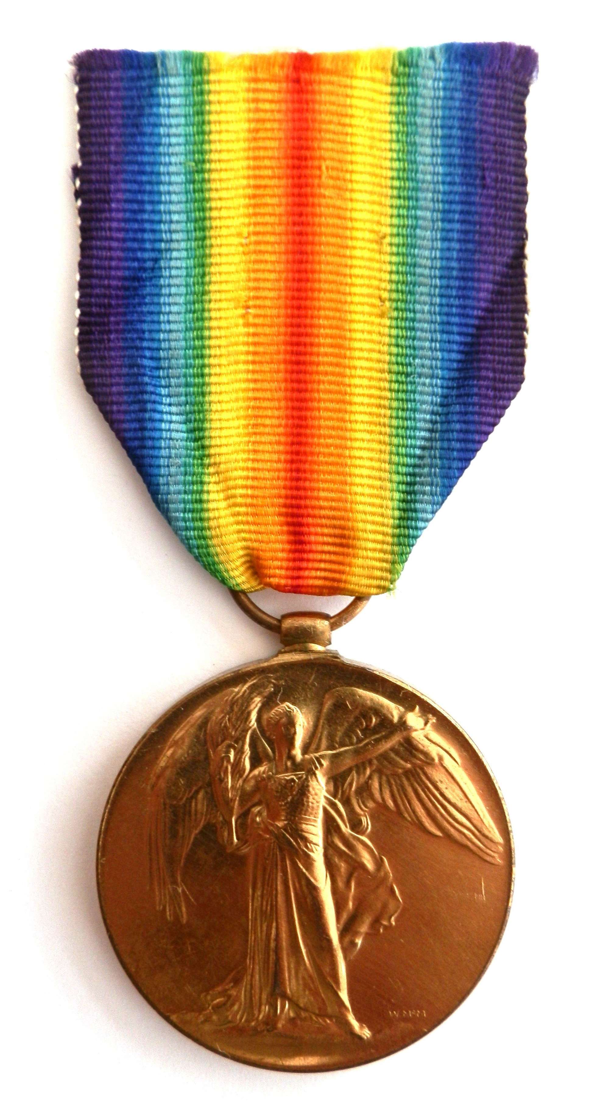Victory Medal. Private Thomas Quinton. 164th Coy Machine Gun Corps.