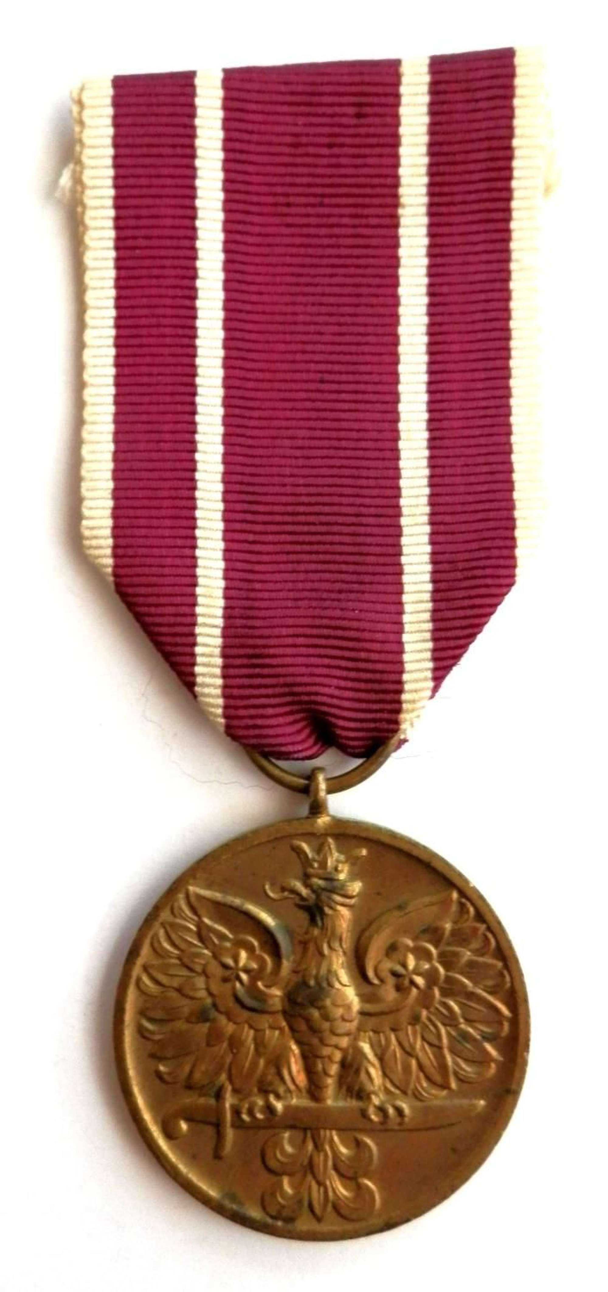 Poland War Medal. WWII issue.