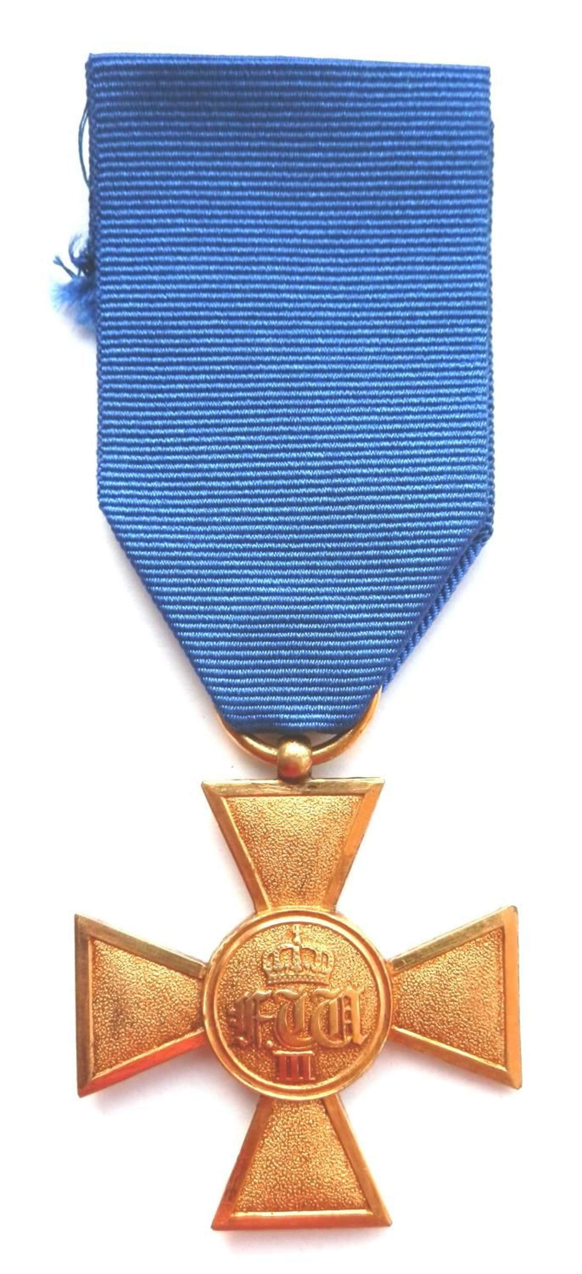 Imperial German 25 Years Army Long Service Medal
