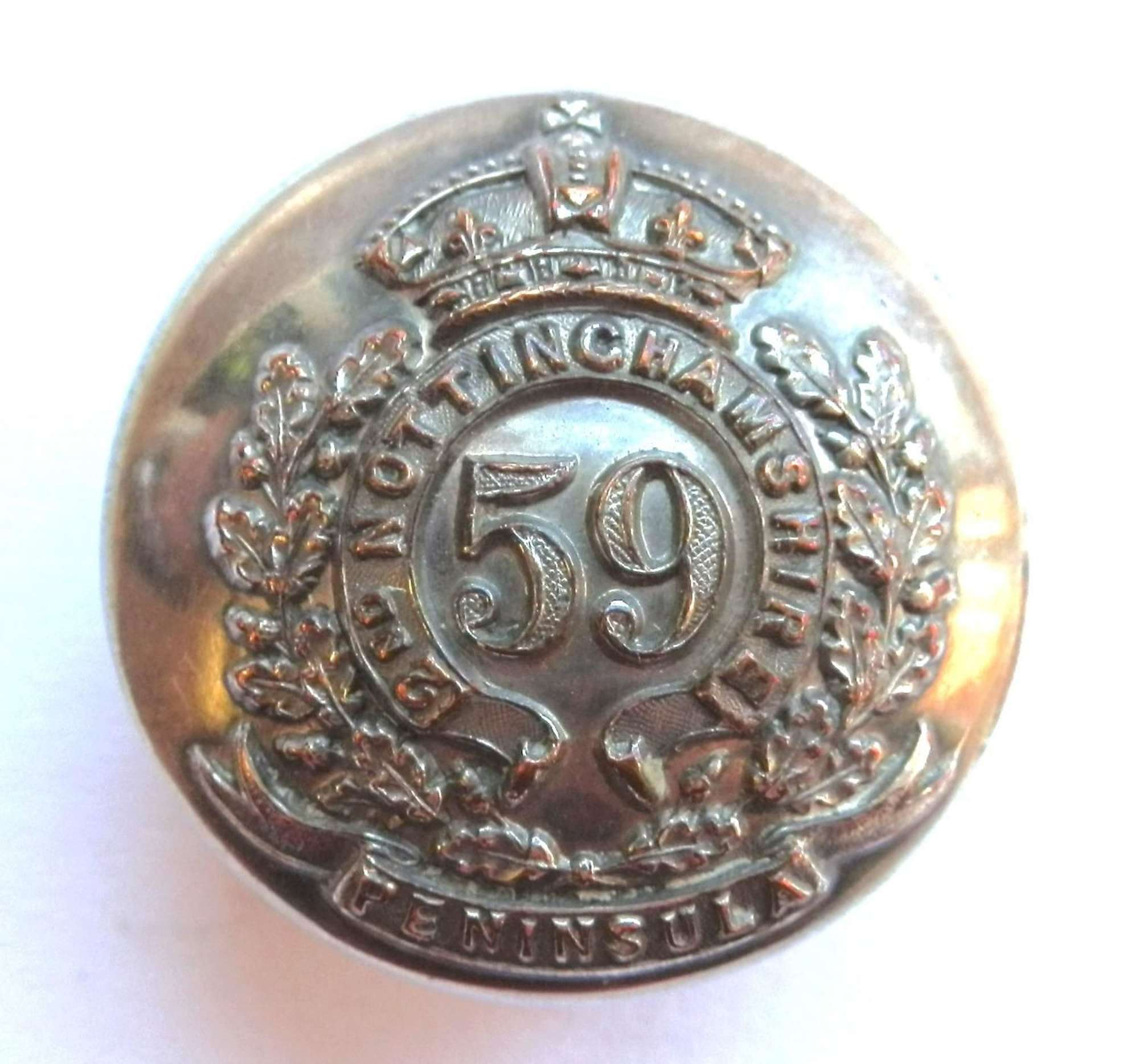 59th (2nd Notts.) Regiment Circa 1755-1881. Button