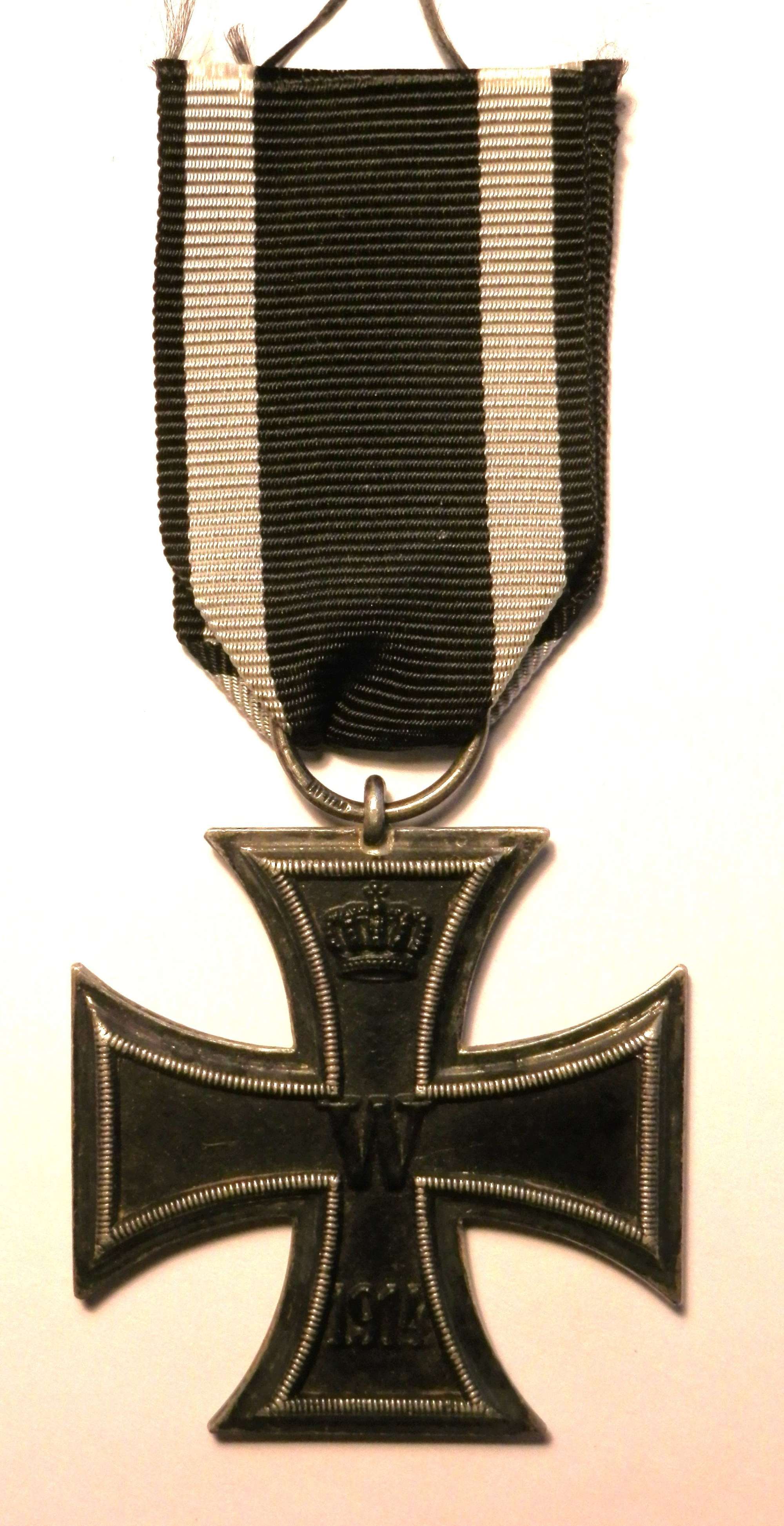 Imperial German WWI, Iron Cross 2nd Class. Makers Marked WILM.