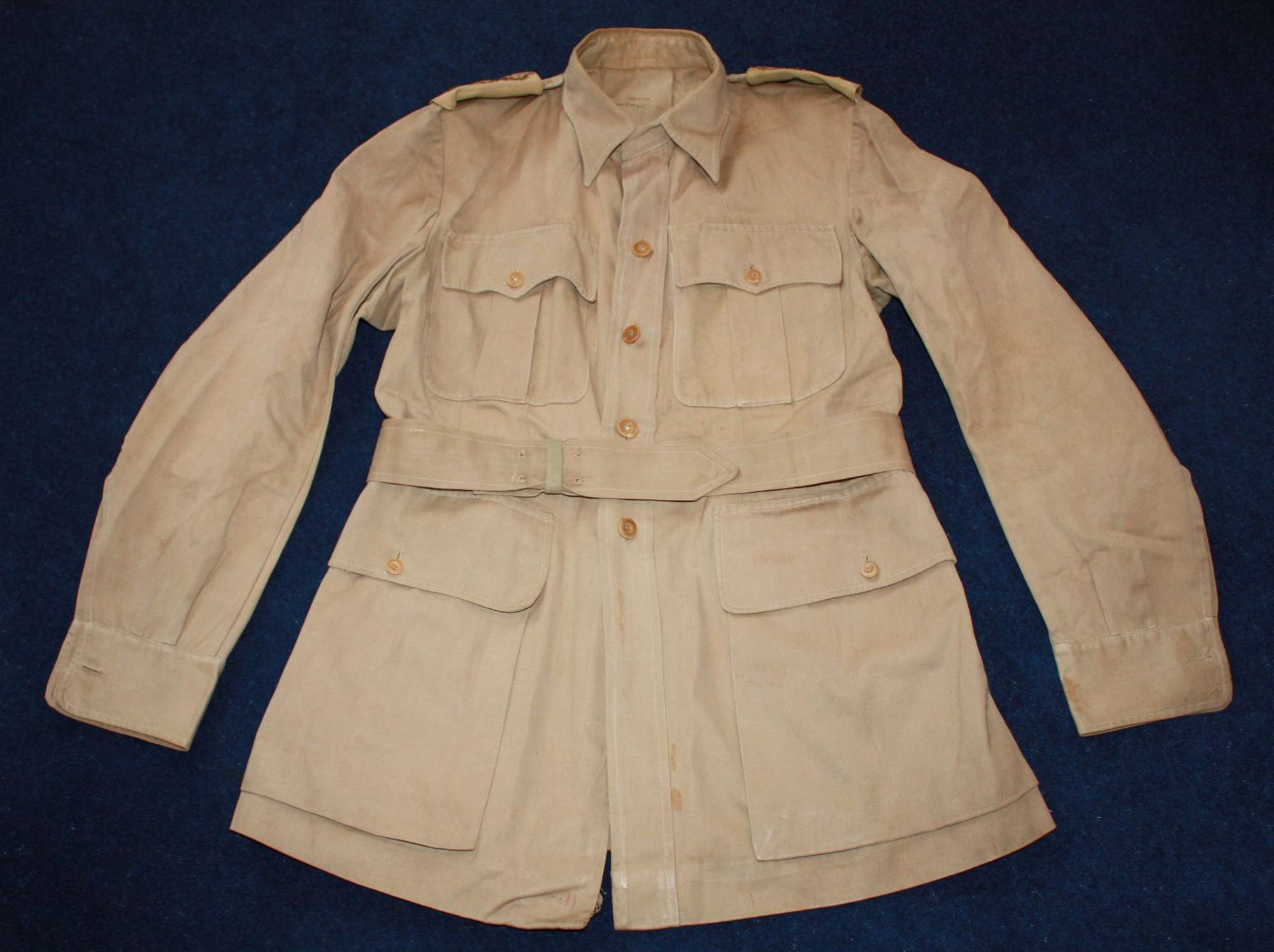 WW2 British Officers Khaki Drill KD Bush Jacket