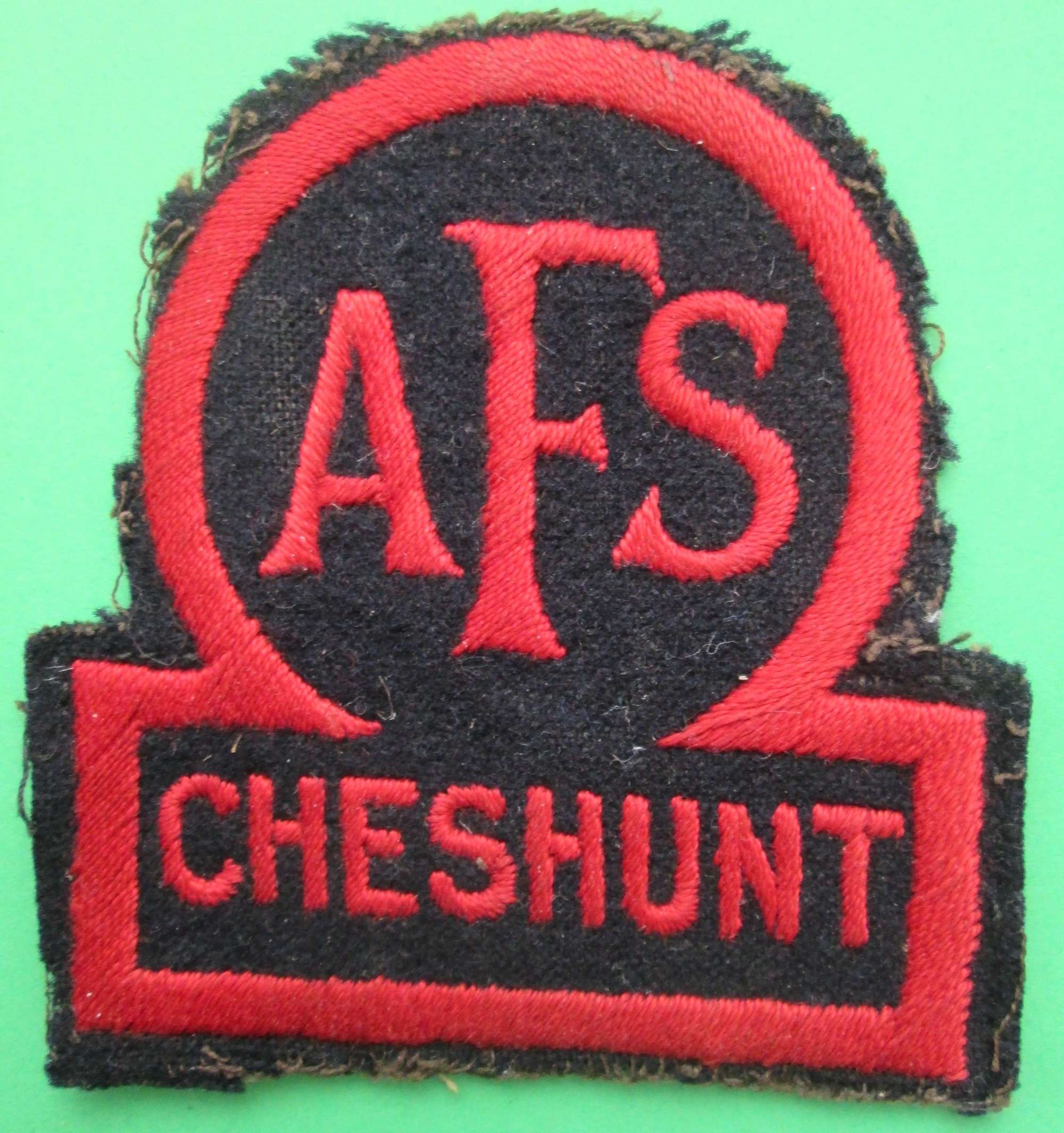A WWII AFS CHESHUNT BREAST BADGE