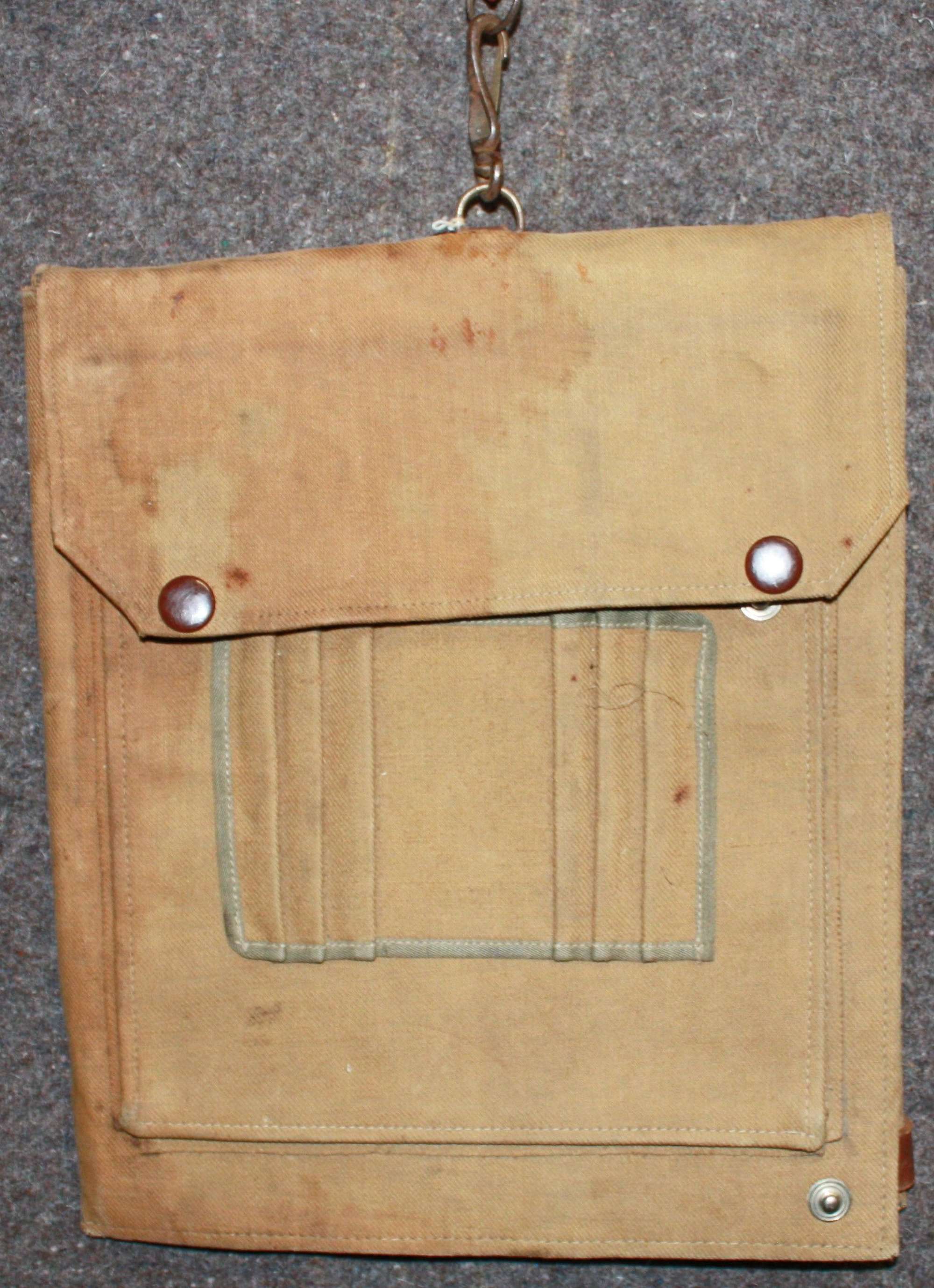 A WWII HOME GUARD USED WWI MAP CASE MONMOUTHSHIRE