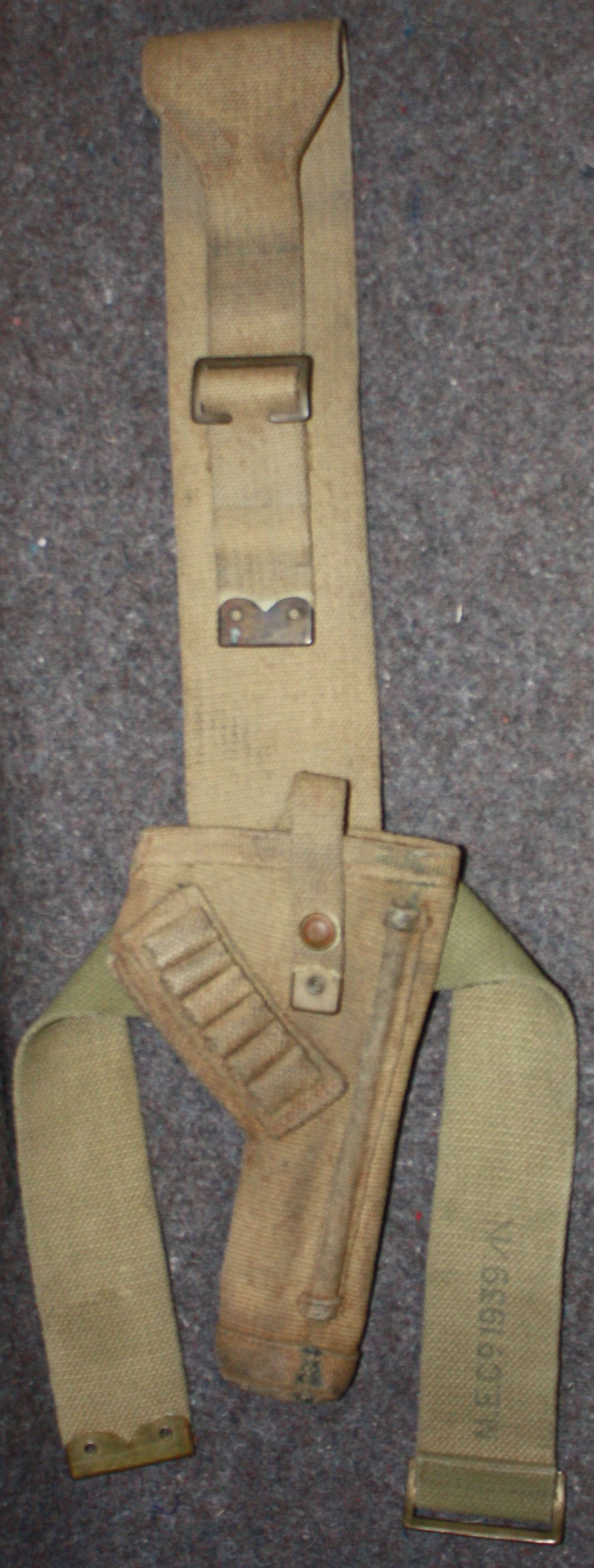 A RARE PRE WWII 1938 DATED LONG TANK CREW HOLSTER