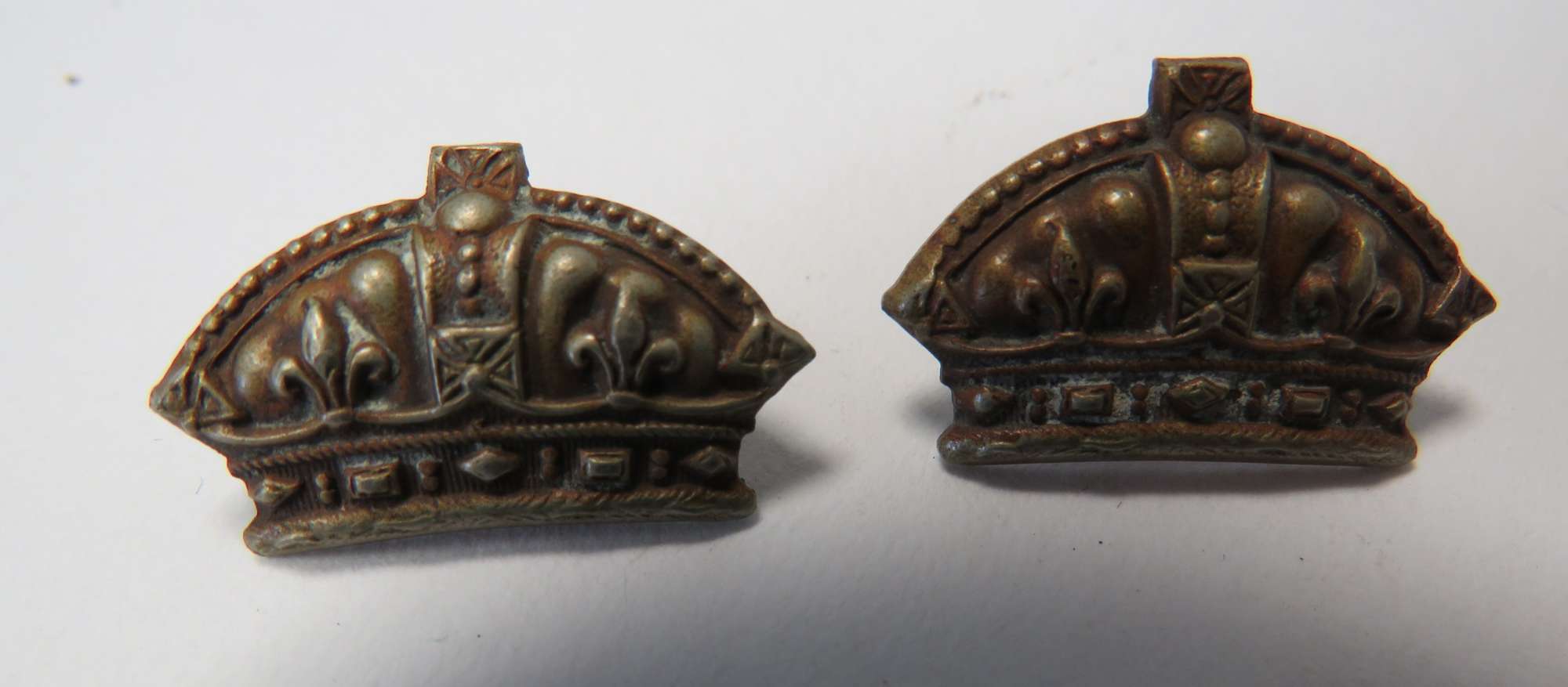 Pair of Universal Pattern Infantry Collar Badges 1872-78