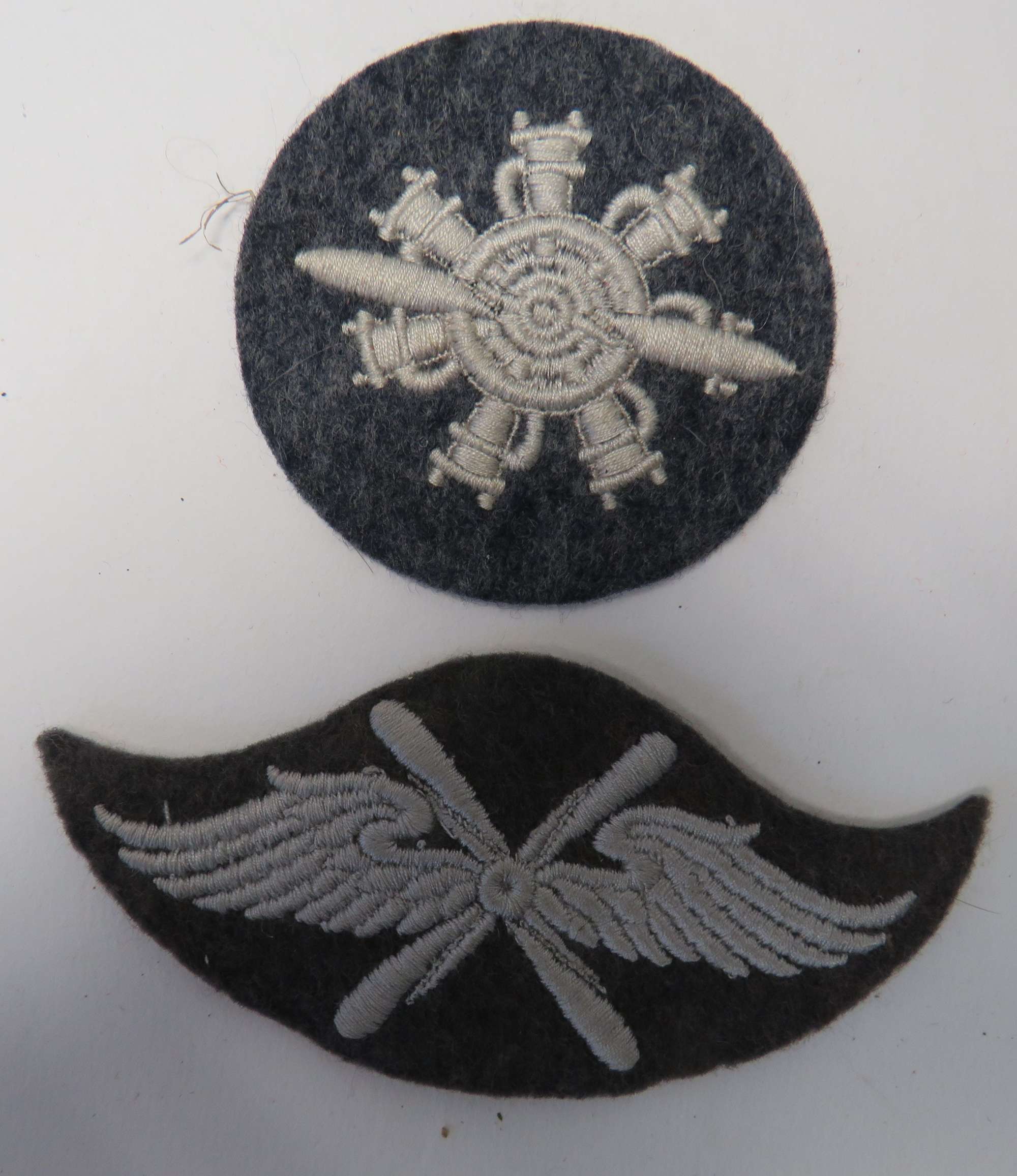Two WW 2 Luftwaffe Arm Badges