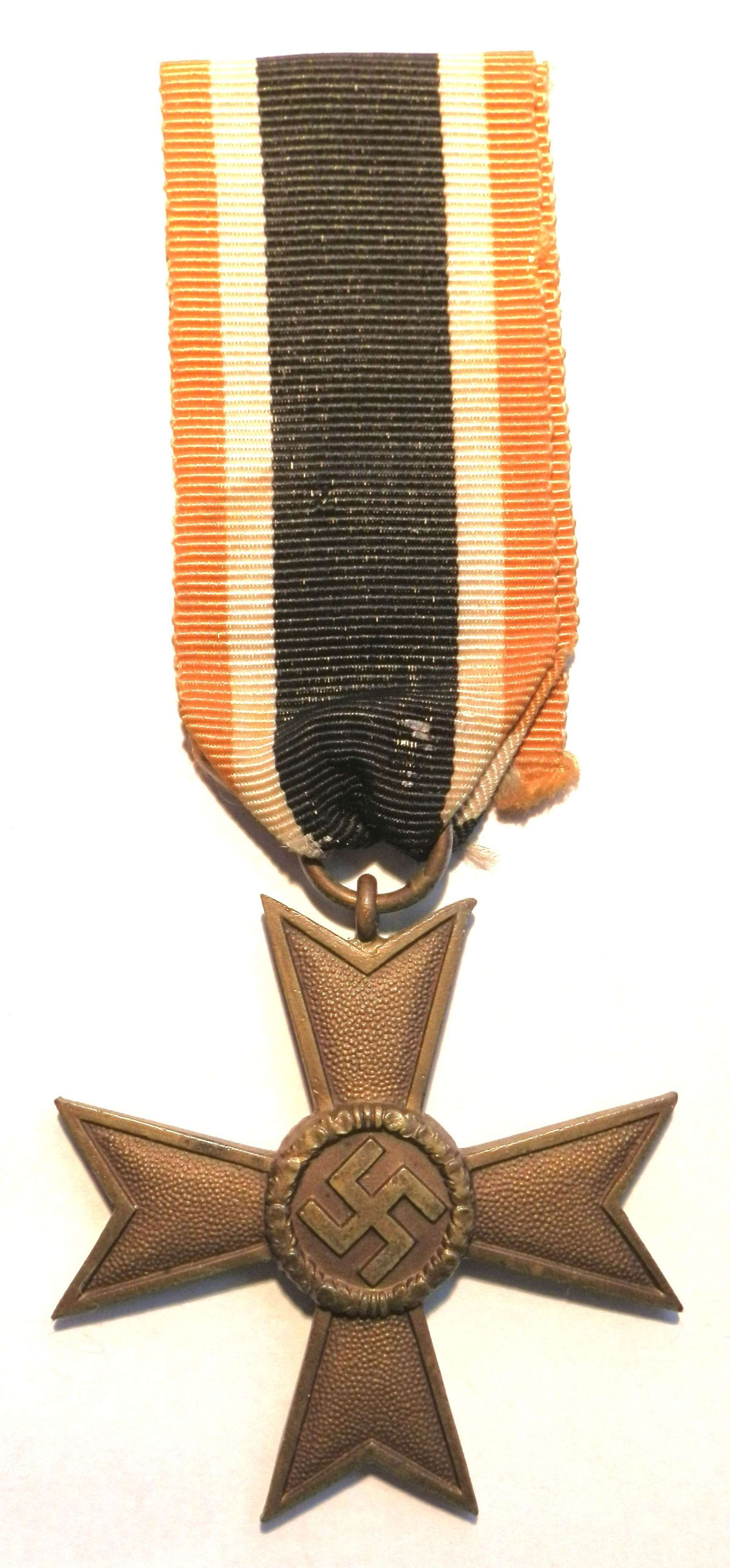 War Merit Cross, 2nd Class. None Maker Marked.