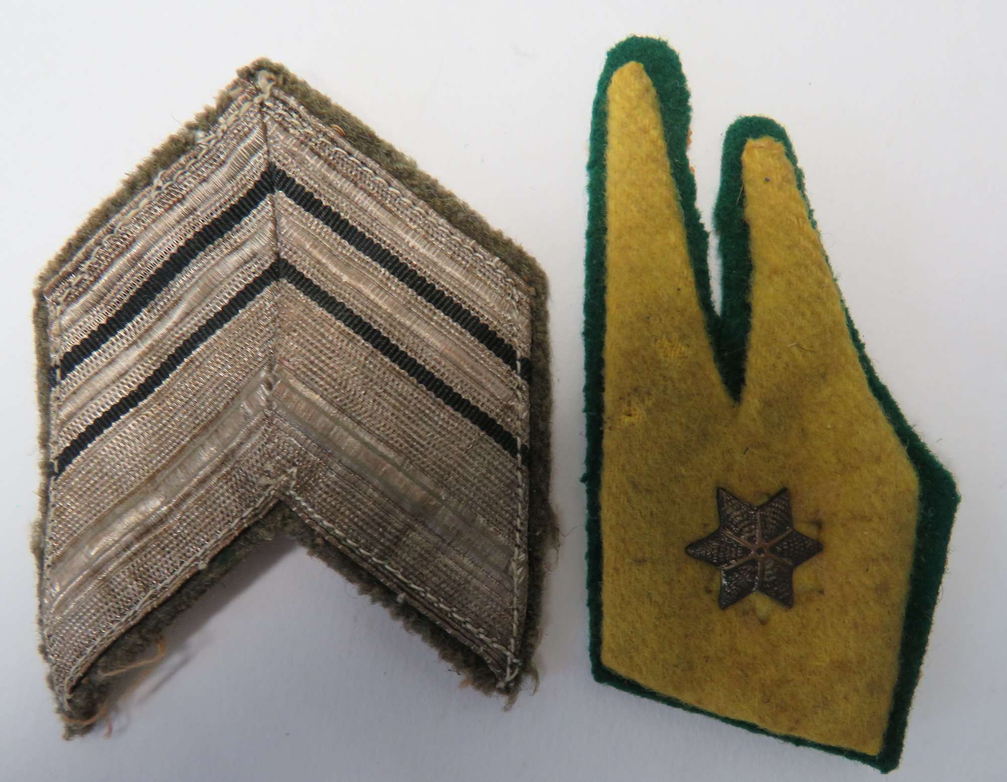 WW 2 Italian Collar Tab and Arm Badge
